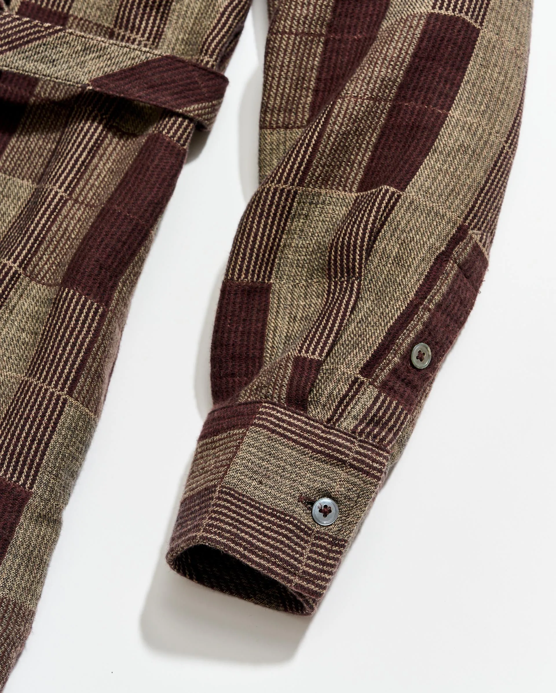 Abstract Heirloom Check Maxi Shirt Dress sold by Billy Reid product image thumbnail 5