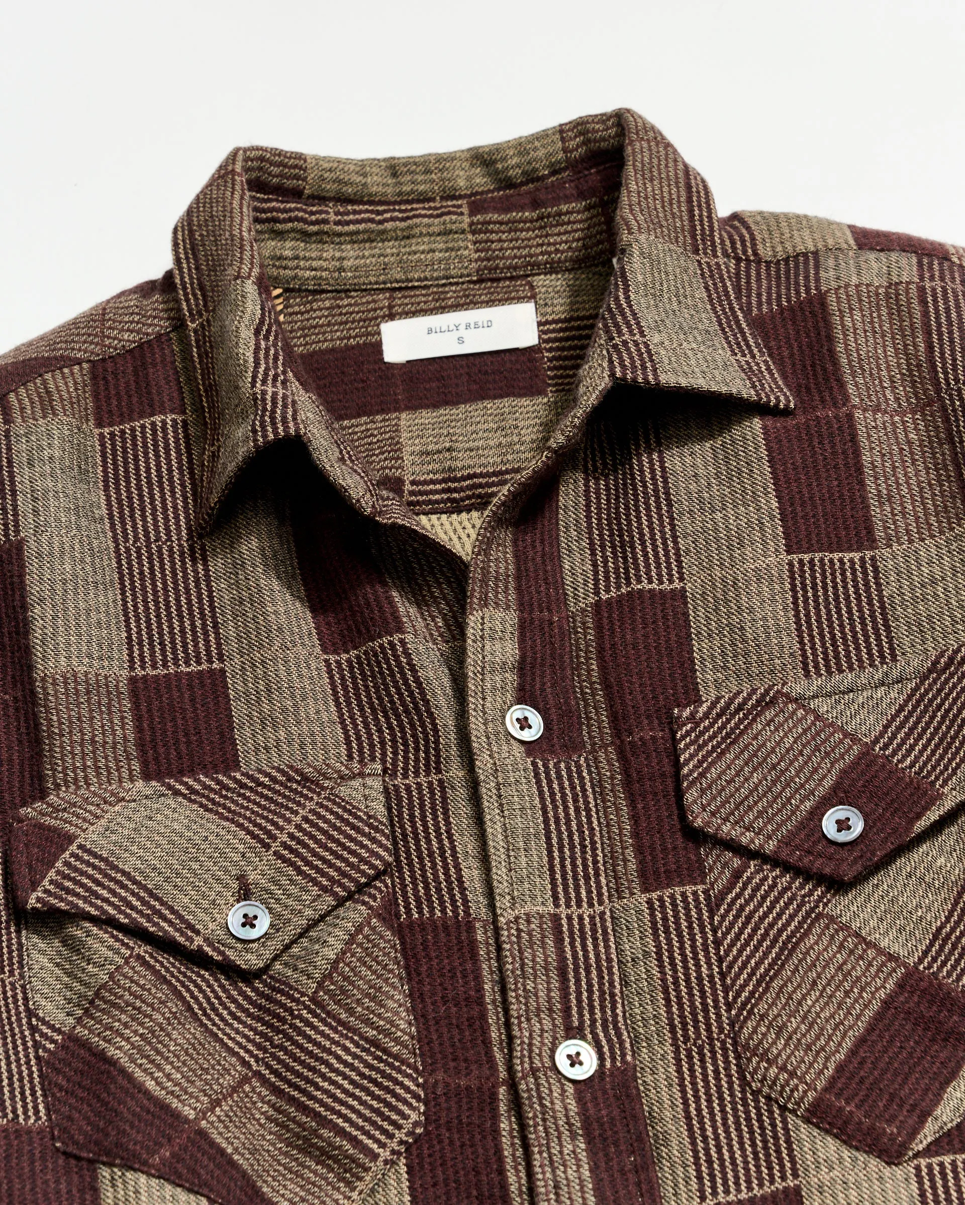 Abstract Heirloom Check Maxi Shirt Dress sold by Billy Reid product image thumbnail 2