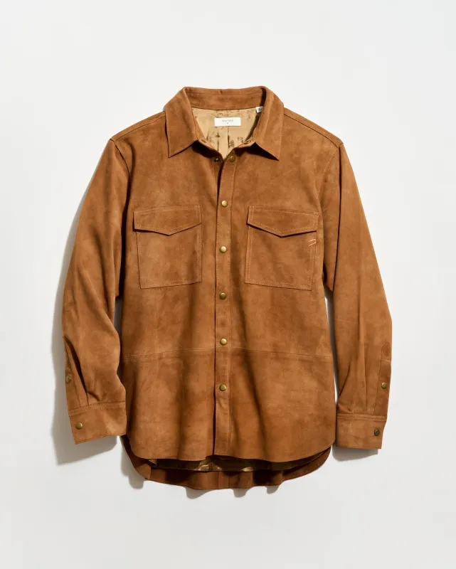 Suede Utility Shirt sold by Billy Reid