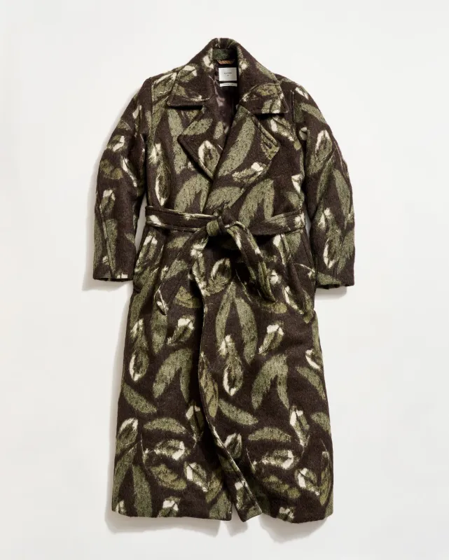 Feather Jacquard Top Coat sold by Billy Reid