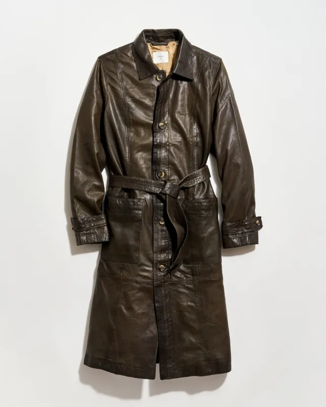 Belted Leather Coat sold by Billy Reid