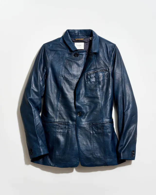 Washed Leather Blazer sold by Billy Reid