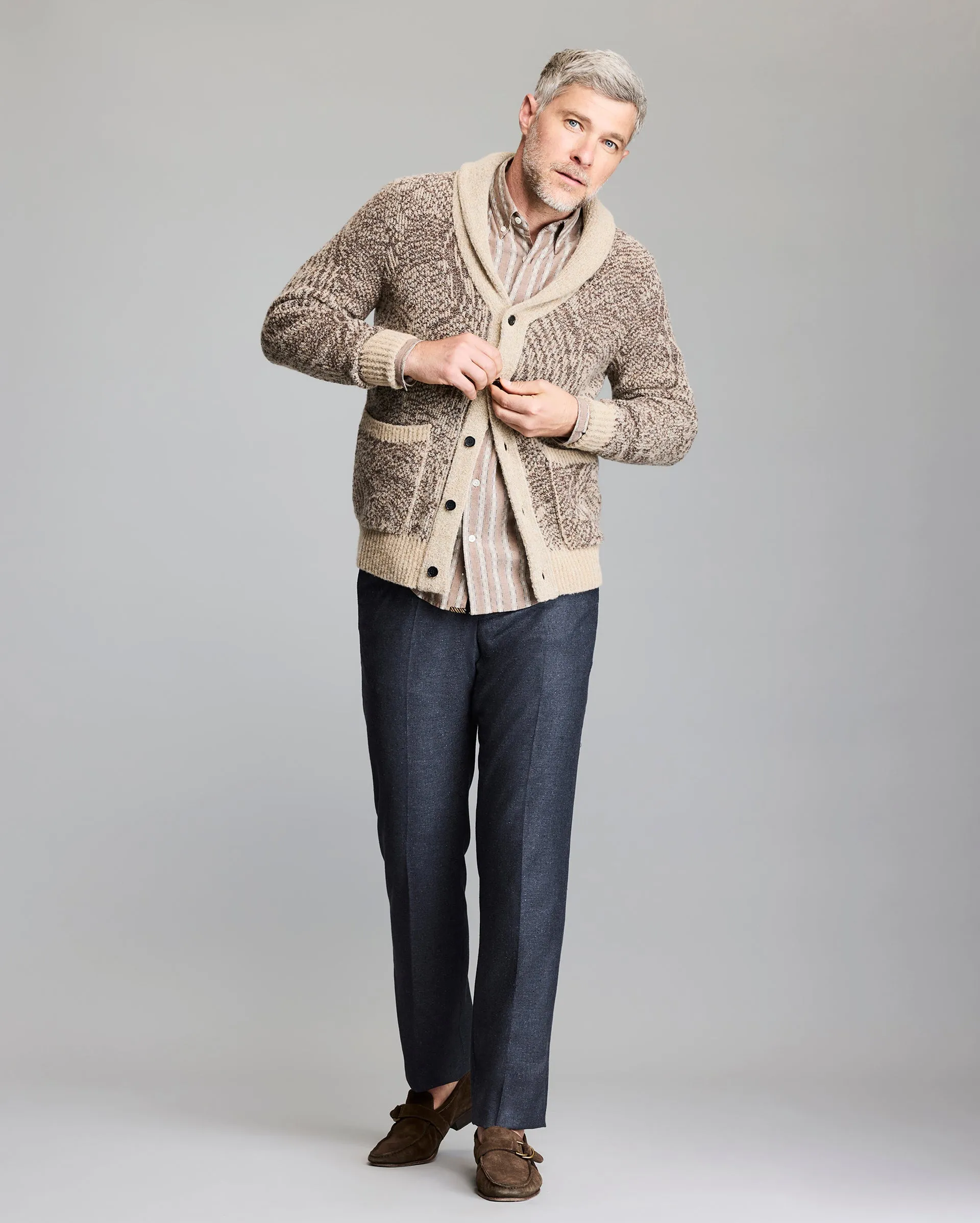 Flow Jacquard Cardigan sold by Billy Reid product image thumbnail 3