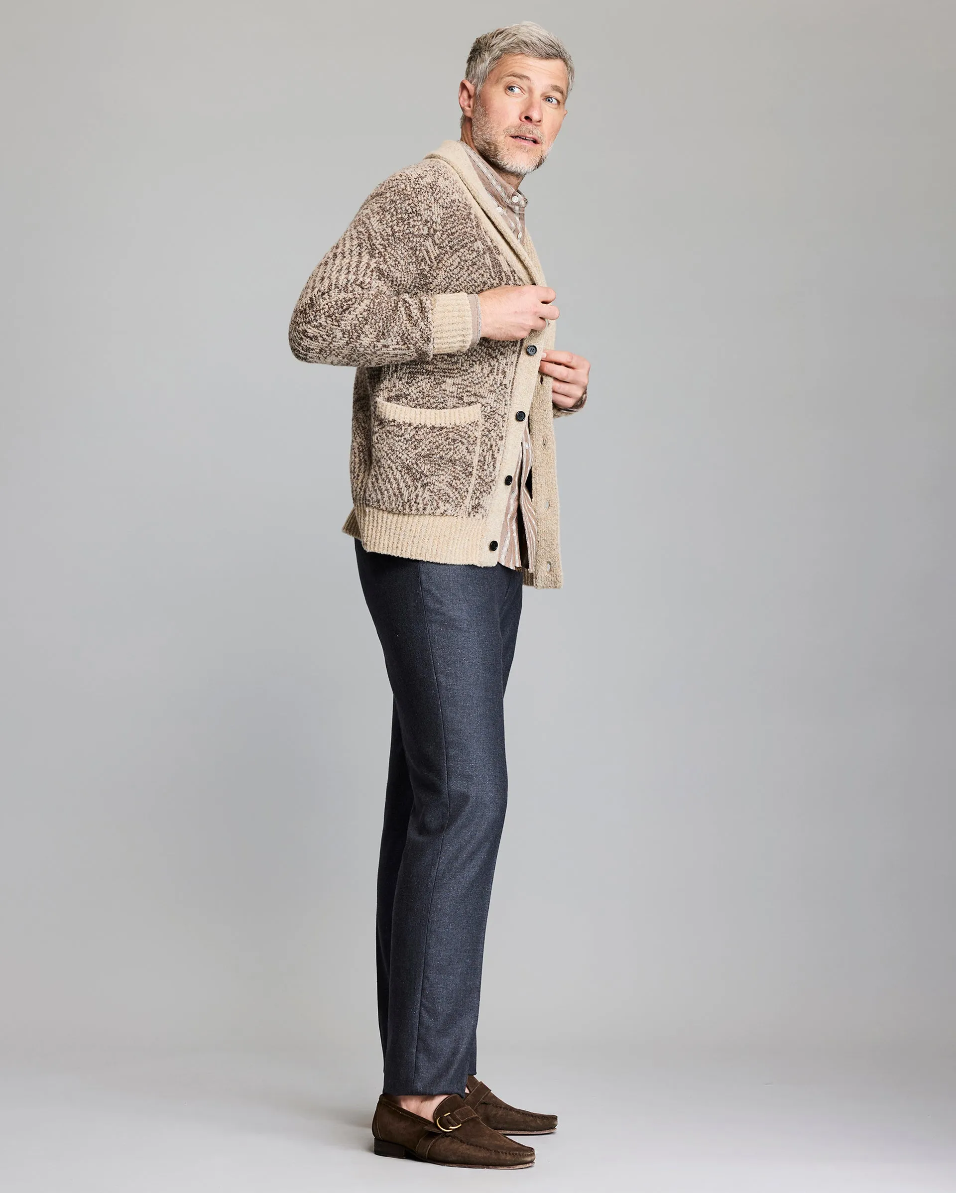Flow Jacquard Cardigan sold by Billy Reid product image thumbnail 4