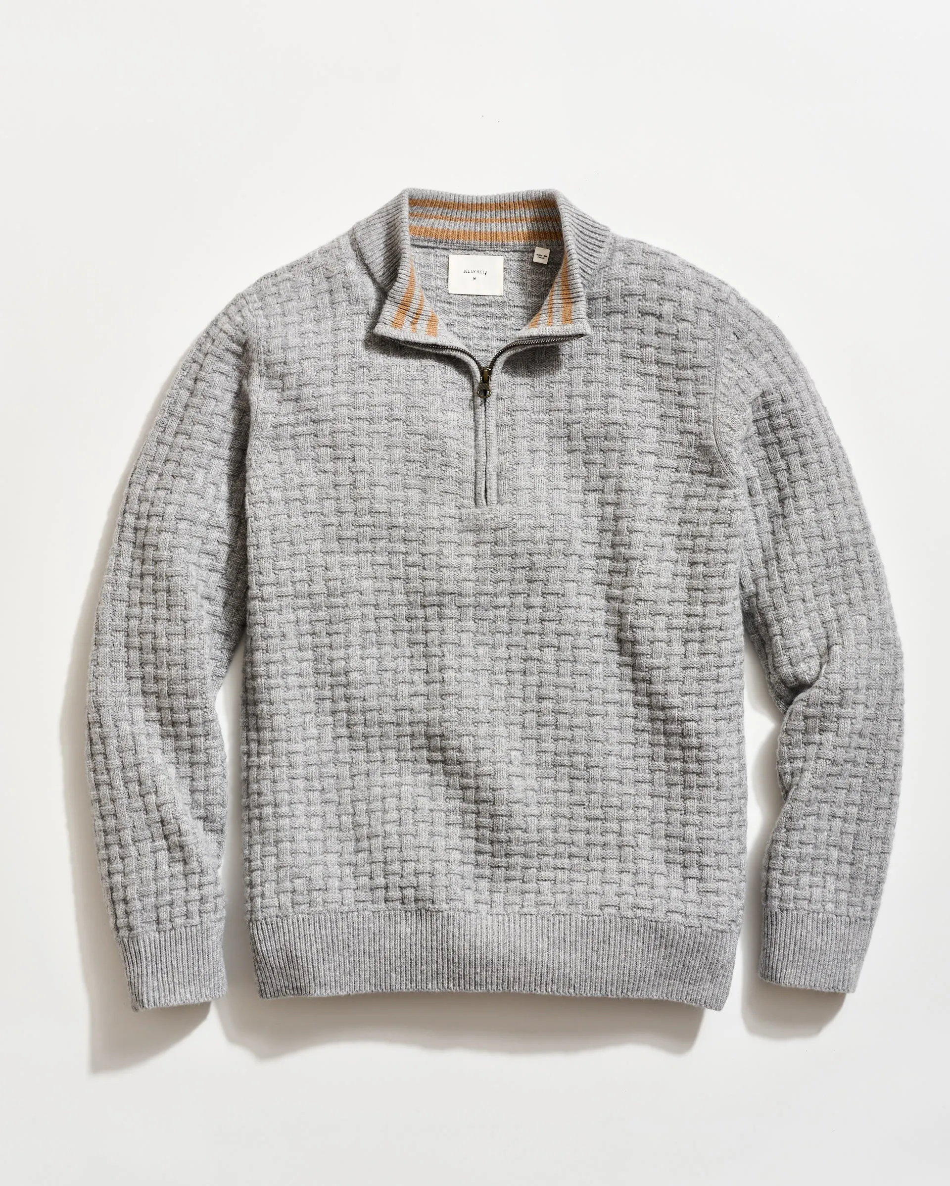 Basketweave Half Zip Sweater sold by Billy Reid