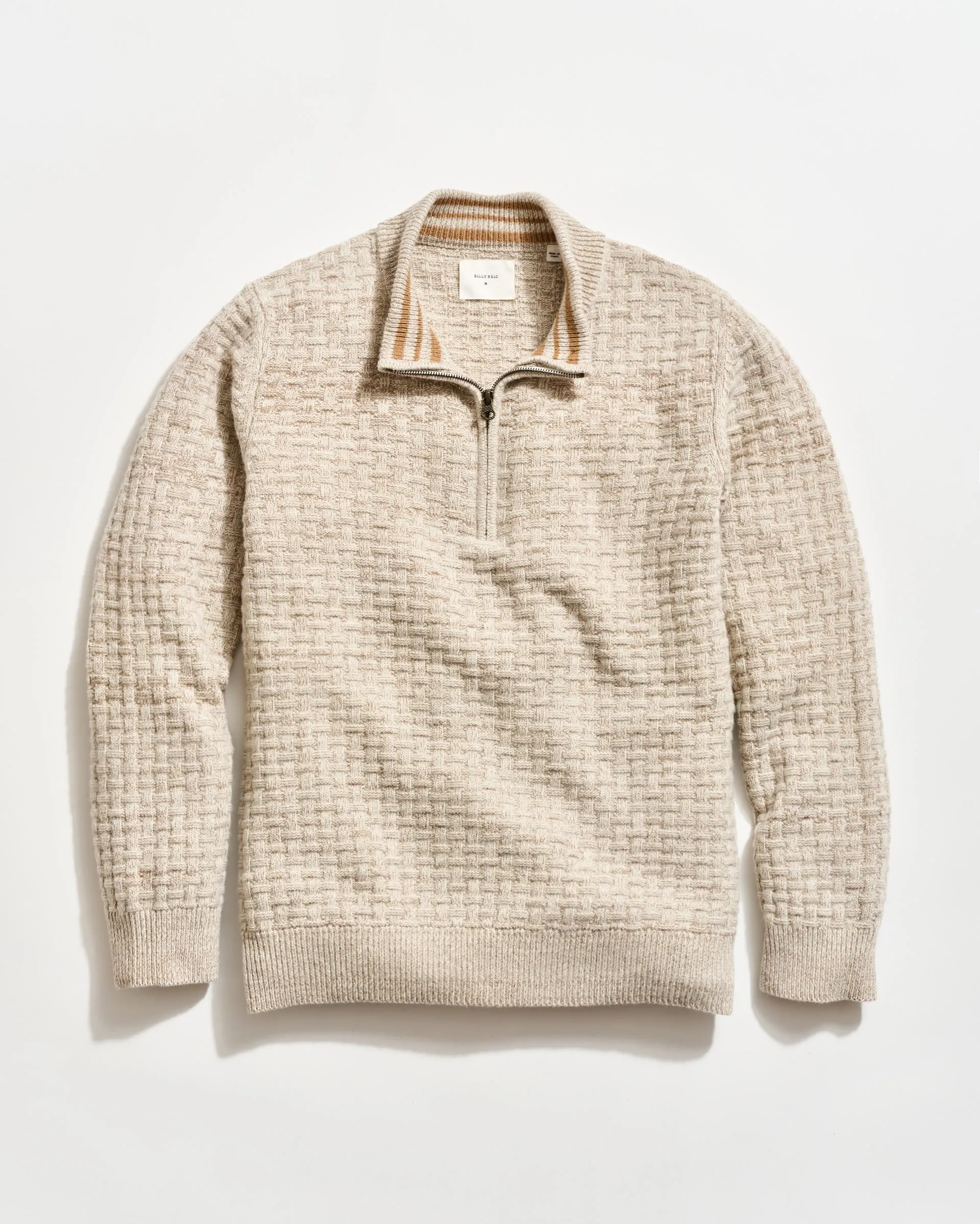 Basketweave Half Zip Sweater sold by Billy Reid