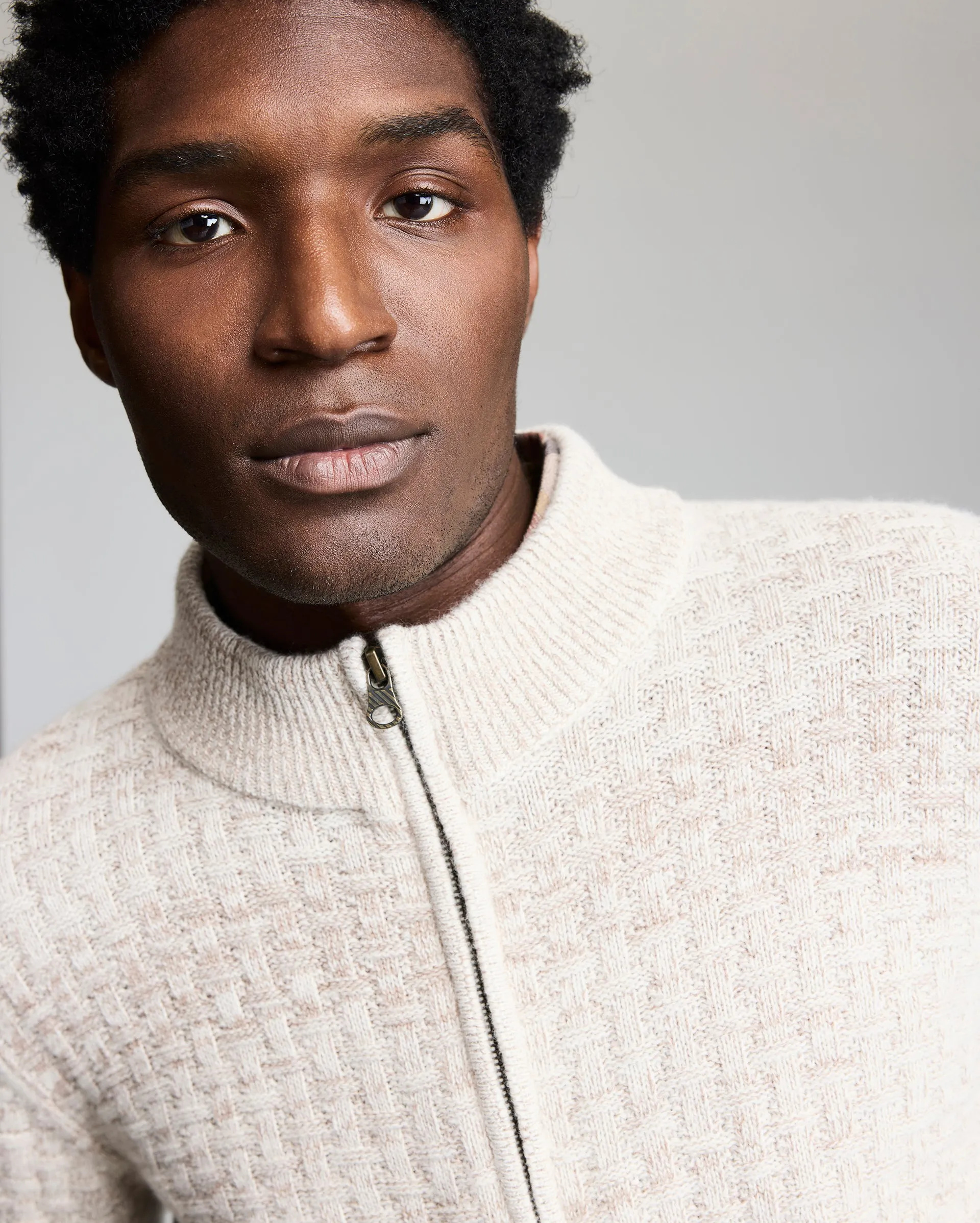 Basketweave Half Zip Sweater sold by Billy Reid product image thumbnail 5