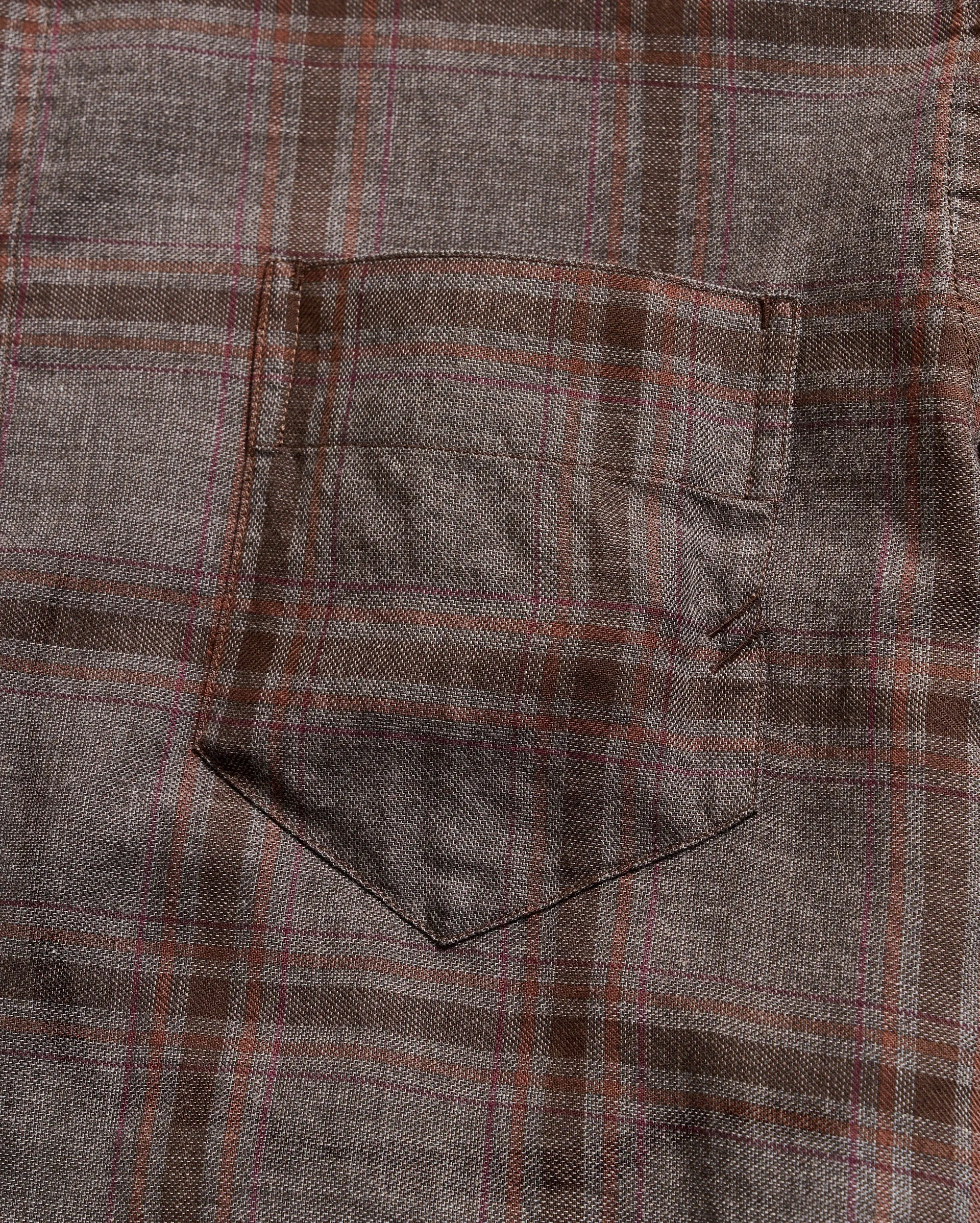 Grid Plaid Pickwick Shirt sold by Billy Reid product image thumbnail 5