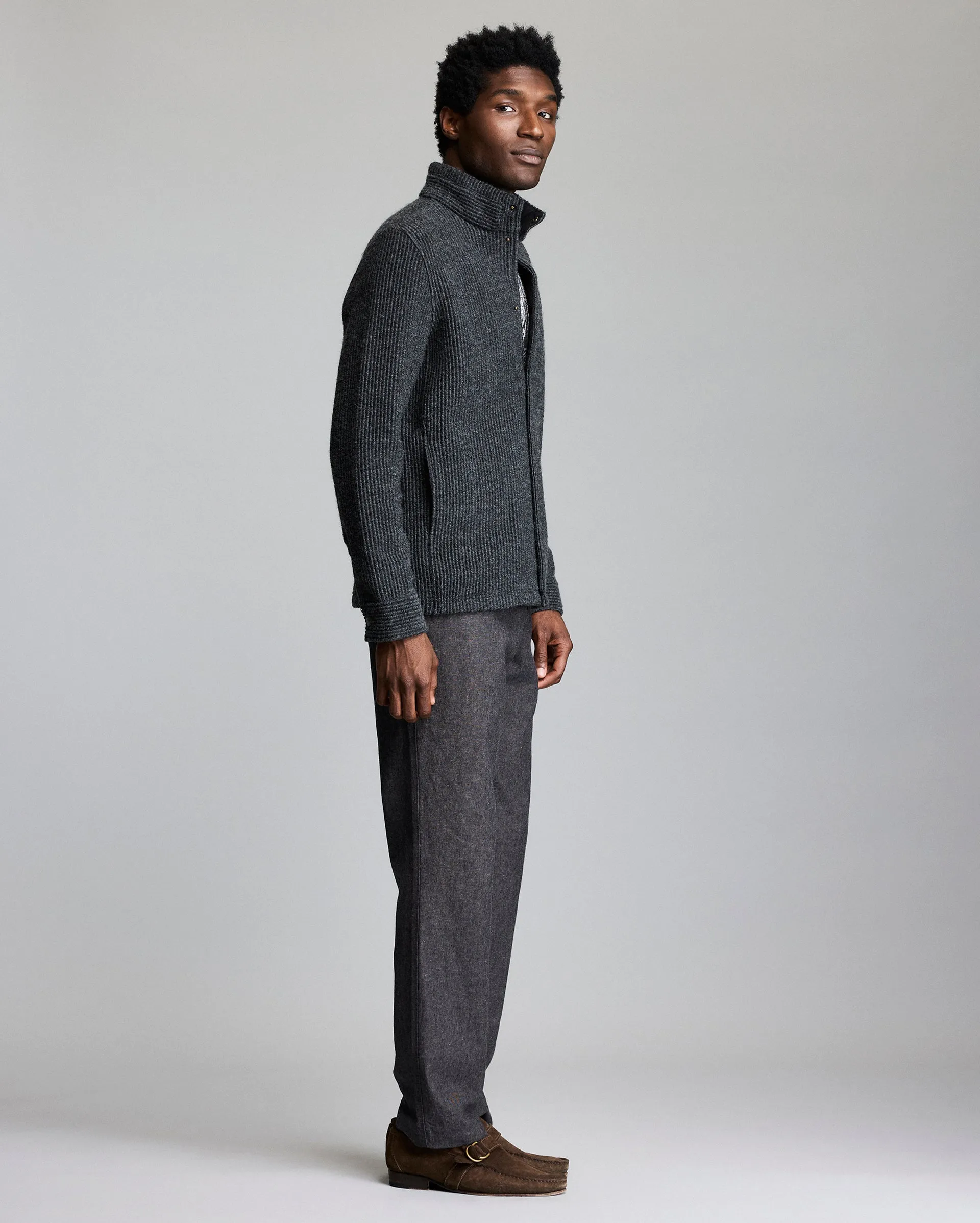 Numajiri Wool Corded Jacket sold by Billy Reid product image thumbnail 4