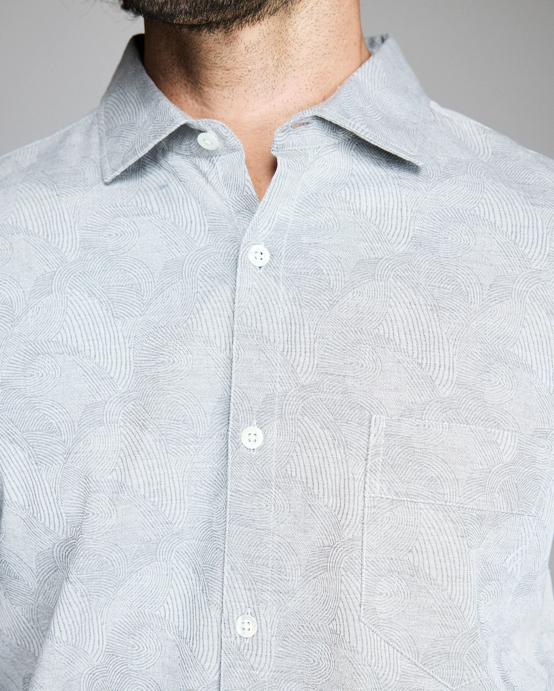 Melange Flow Pickwick Shirt sold by Billy Reid product image thumbnail 4