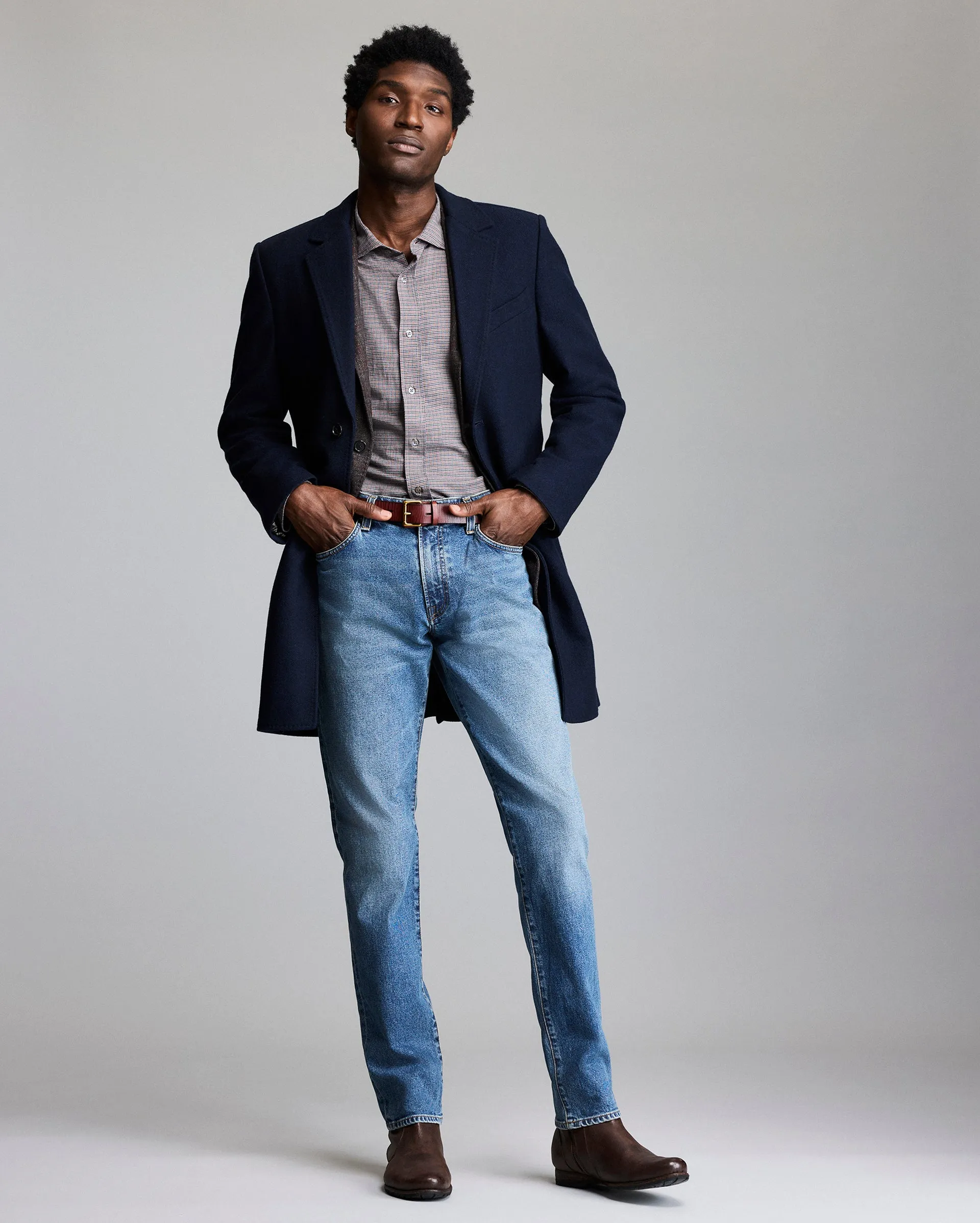 Herringbone Hendrick Overcoat sold by Billy Reid product image thumbnail 2