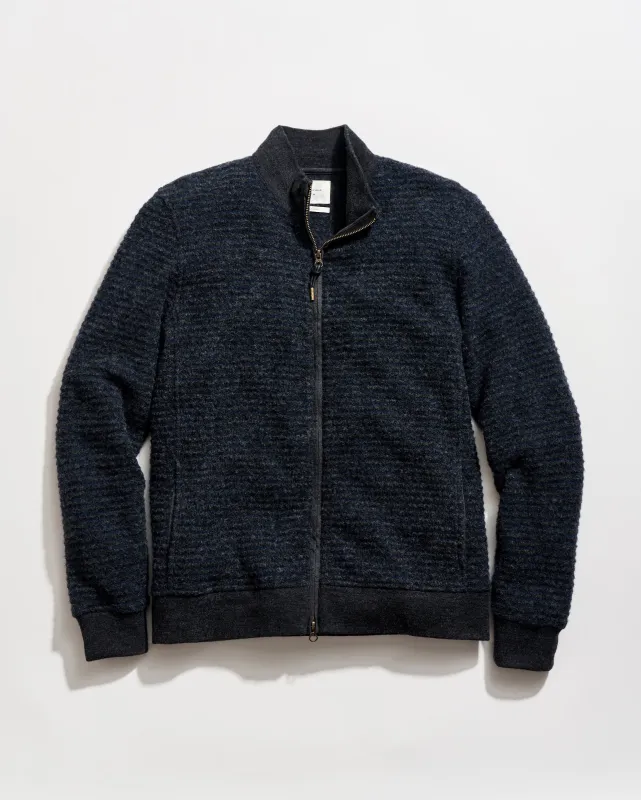 Numajiri Boucle Track Jacket sold by Billy Reid