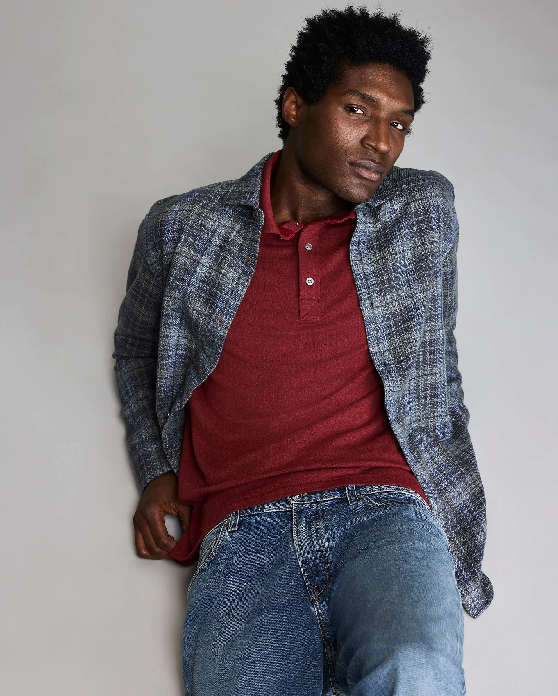 Brushed Bold Plaid Cedar Shirt sold by Billy Reid product image thumbnail 5