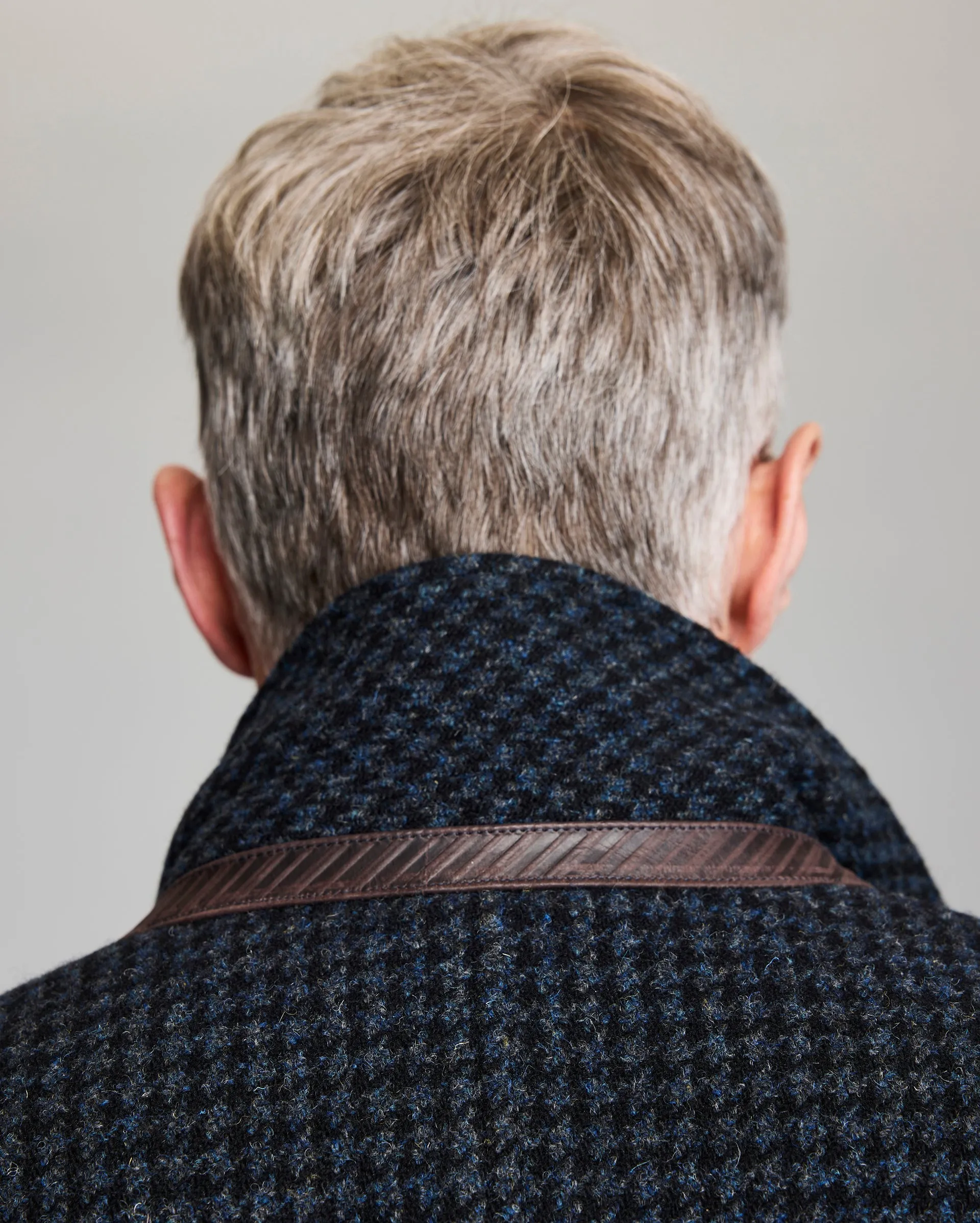 Virgin Wool Houndstooth Walking Car Coat sold by Billy Reid product image thumbnail 5