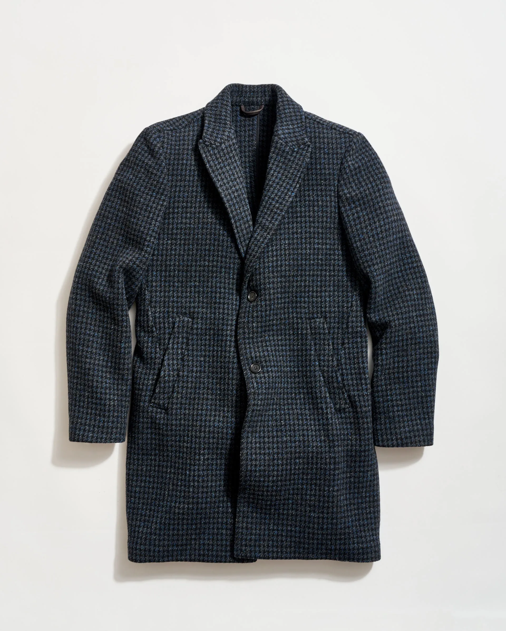 Virgin Wool Houndstooth Walking Car Coat sold by Billy Reid