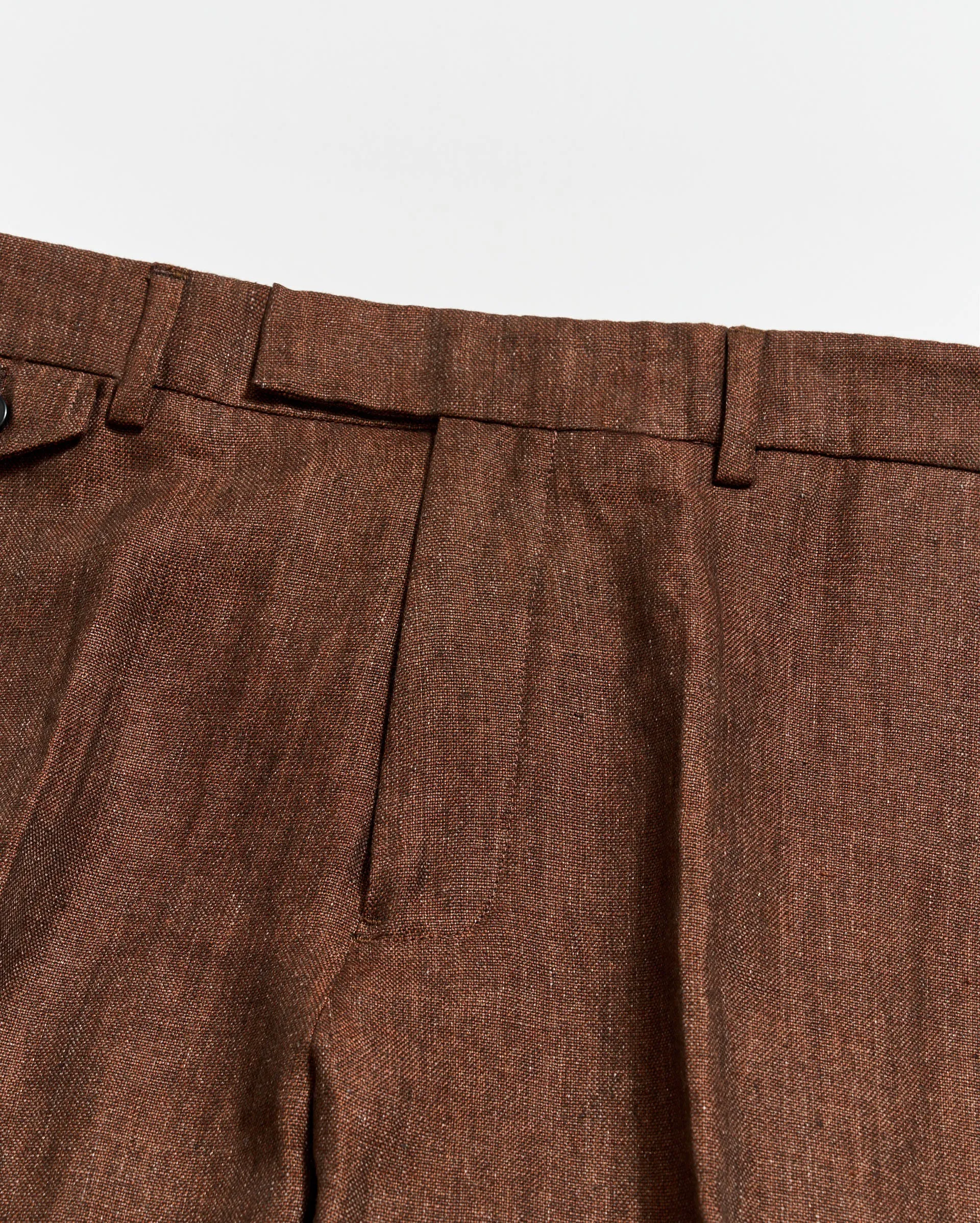 Linen Flat Front Trouser sold by Billy Reid product image thumbnail 2