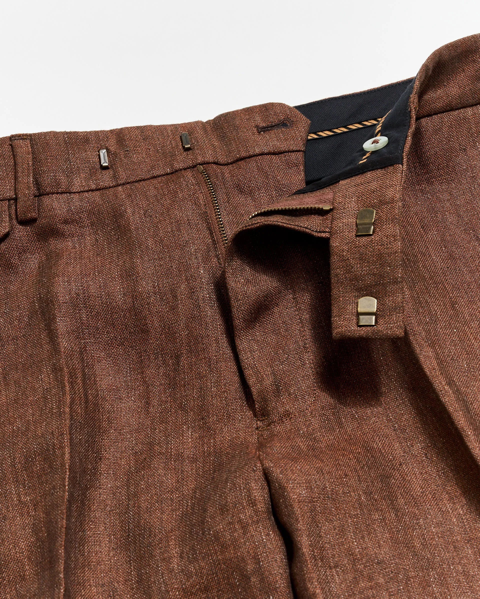 Linen Flat Front Trouser sold by Billy Reid product image thumbnail 3