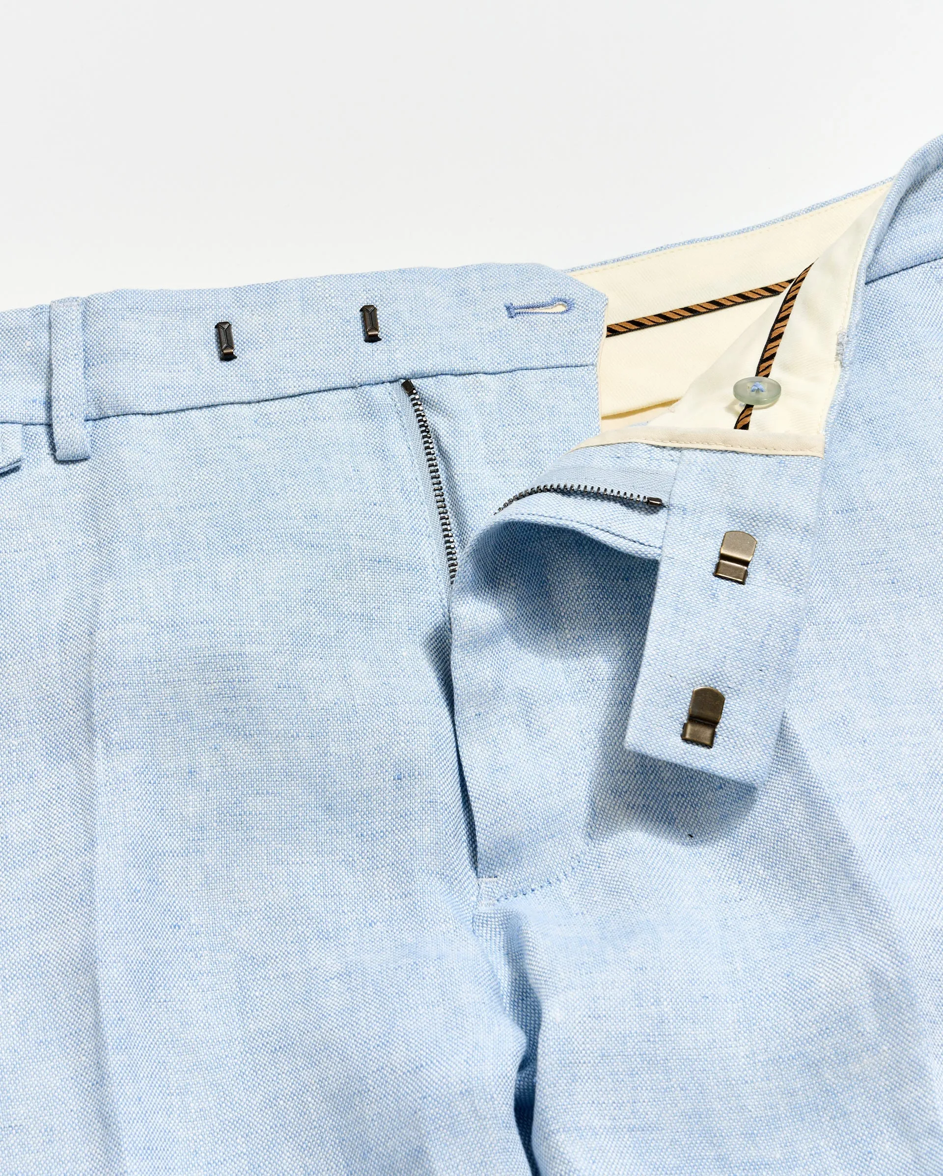 Linen Flat Front Trouser sold by Billy Reid product image thumbnail 3