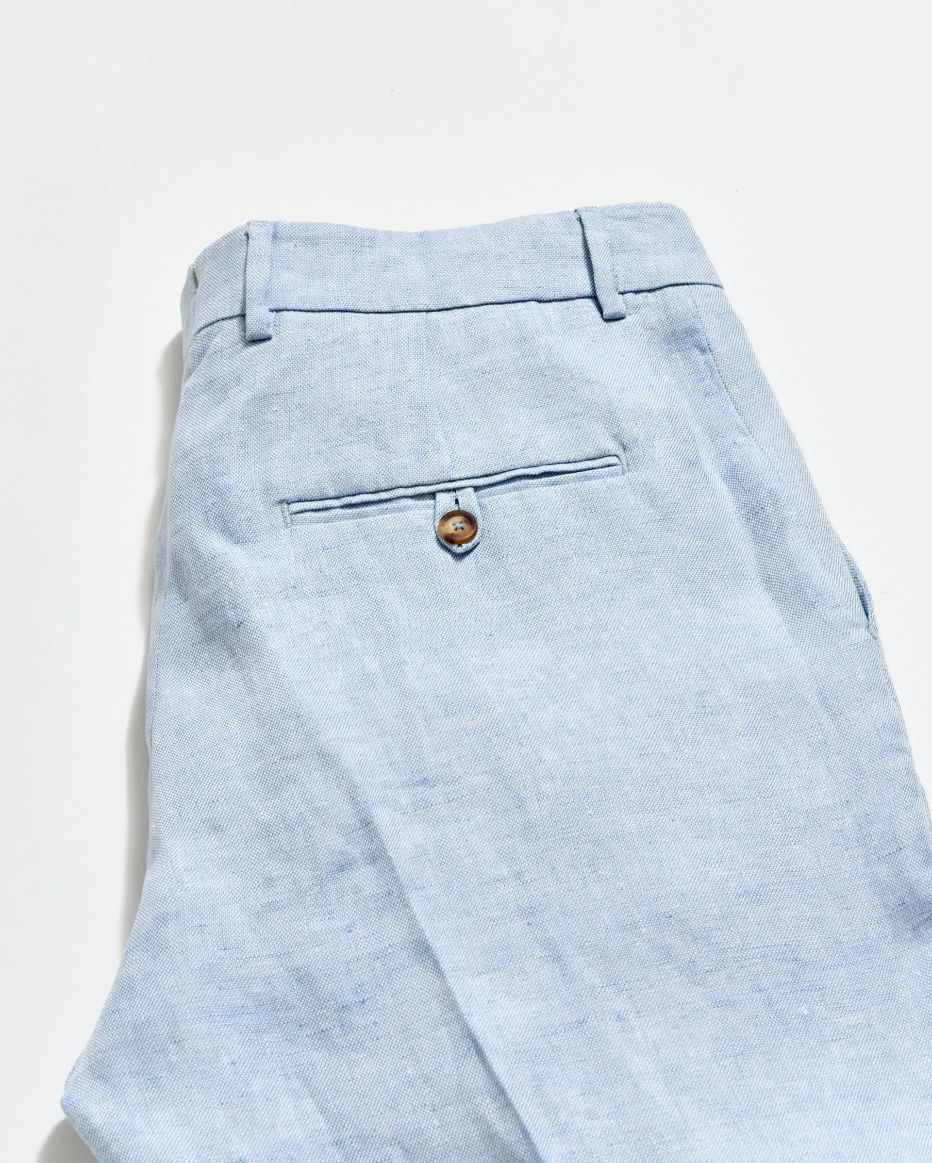 Linen Flat Front Trouser sold by Billy Reid product image thumbnail 4