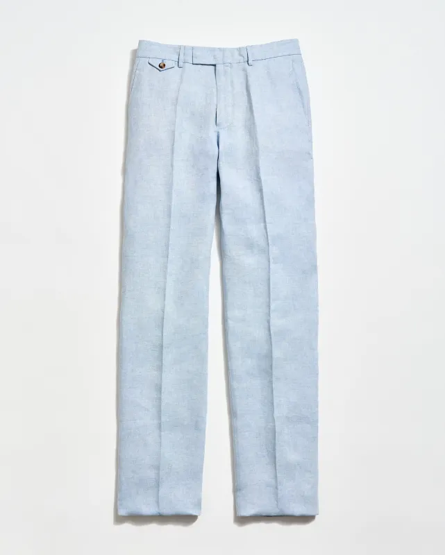 Linen Flat Front Trouser sold by Billy Reid