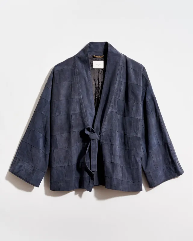 Patchwork Garment Dyed Suede Jacket made by Billy Reid