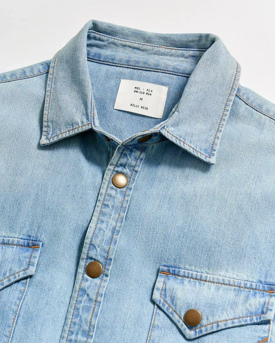 Shoals Denim Shirt sold by Billy Reid product image thumbnail 3
