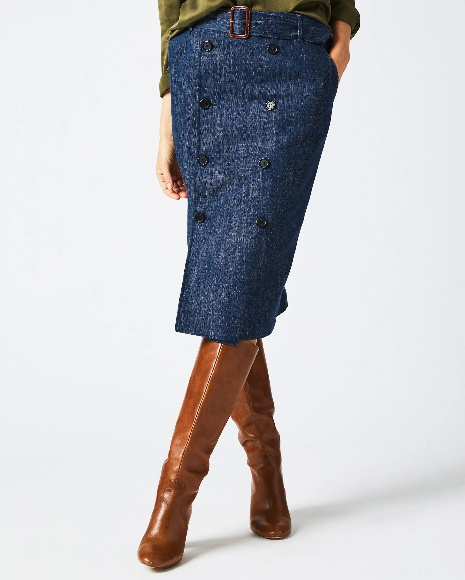 TRENCH SKIRT sold by Billy Reid product image thumbnail 2
