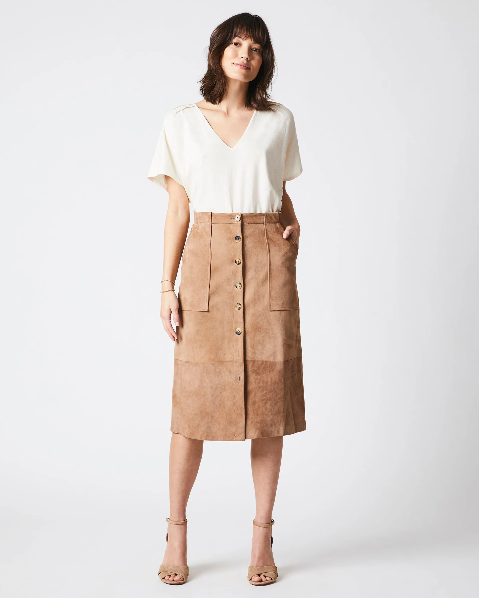 Mitchell Suede Skirt sold by Billy Reid