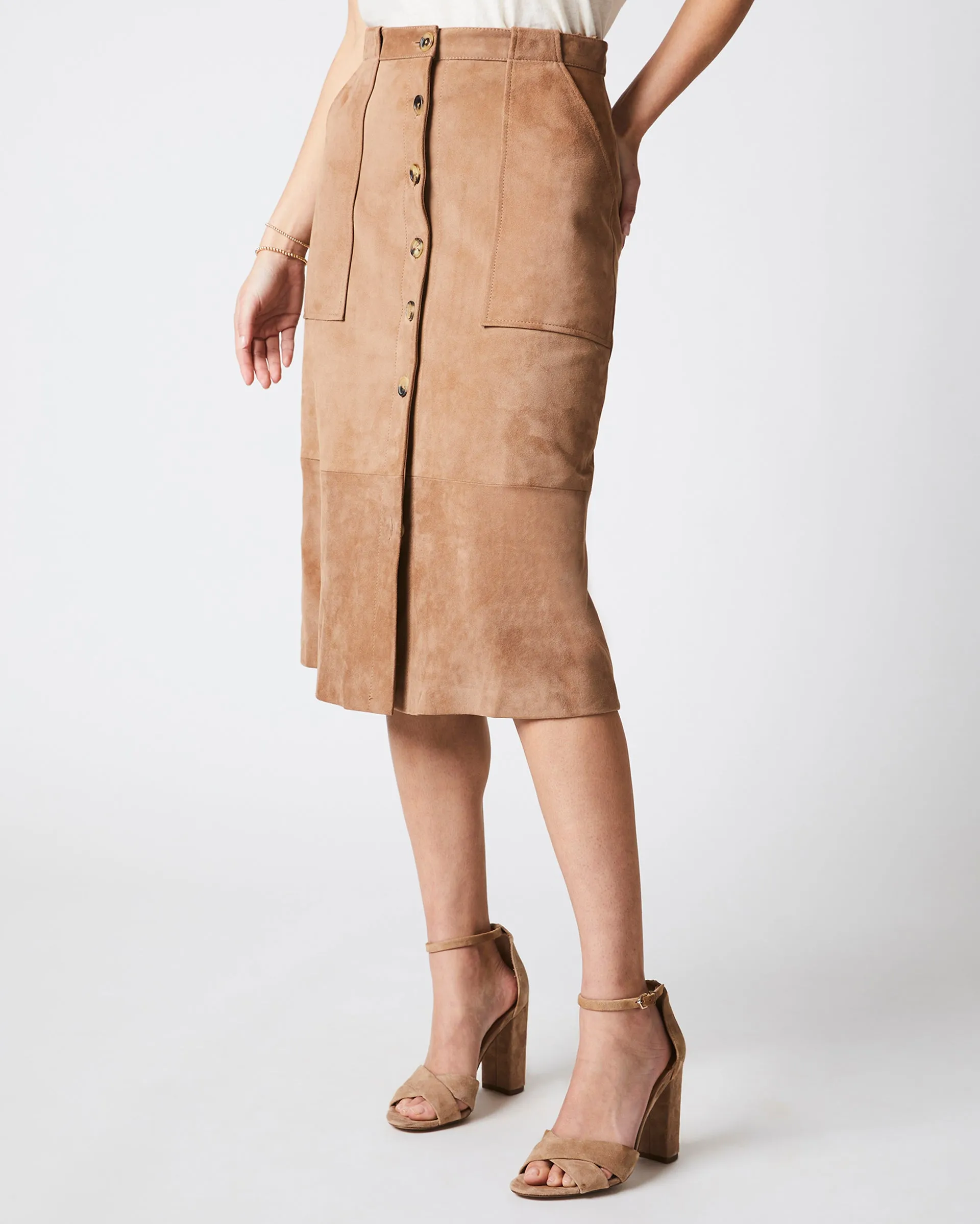 Mitchell Suede Skirt sold by Billy Reid product image thumbnail 2