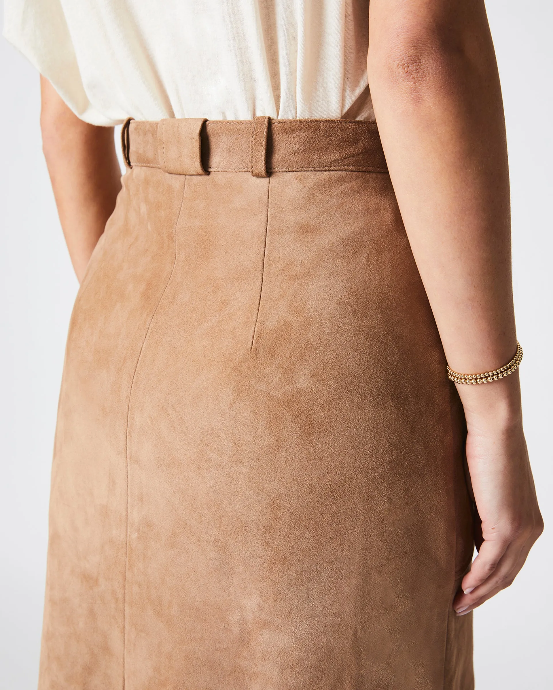 Mitchell Suede Skirt sold by Billy Reid product image thumbnail 5