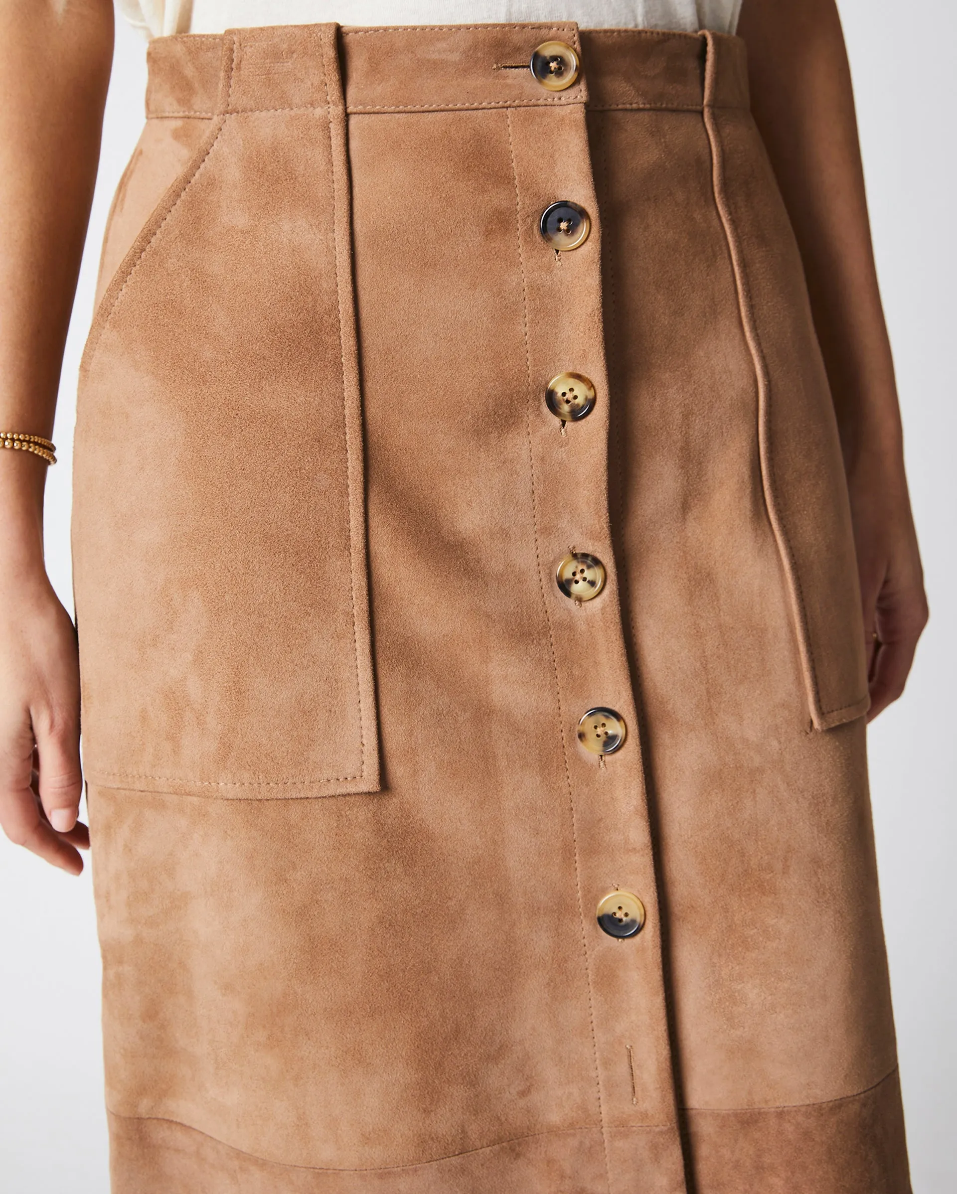 Mitchell Suede Skirt sold by Billy Reid product image thumbnail 3