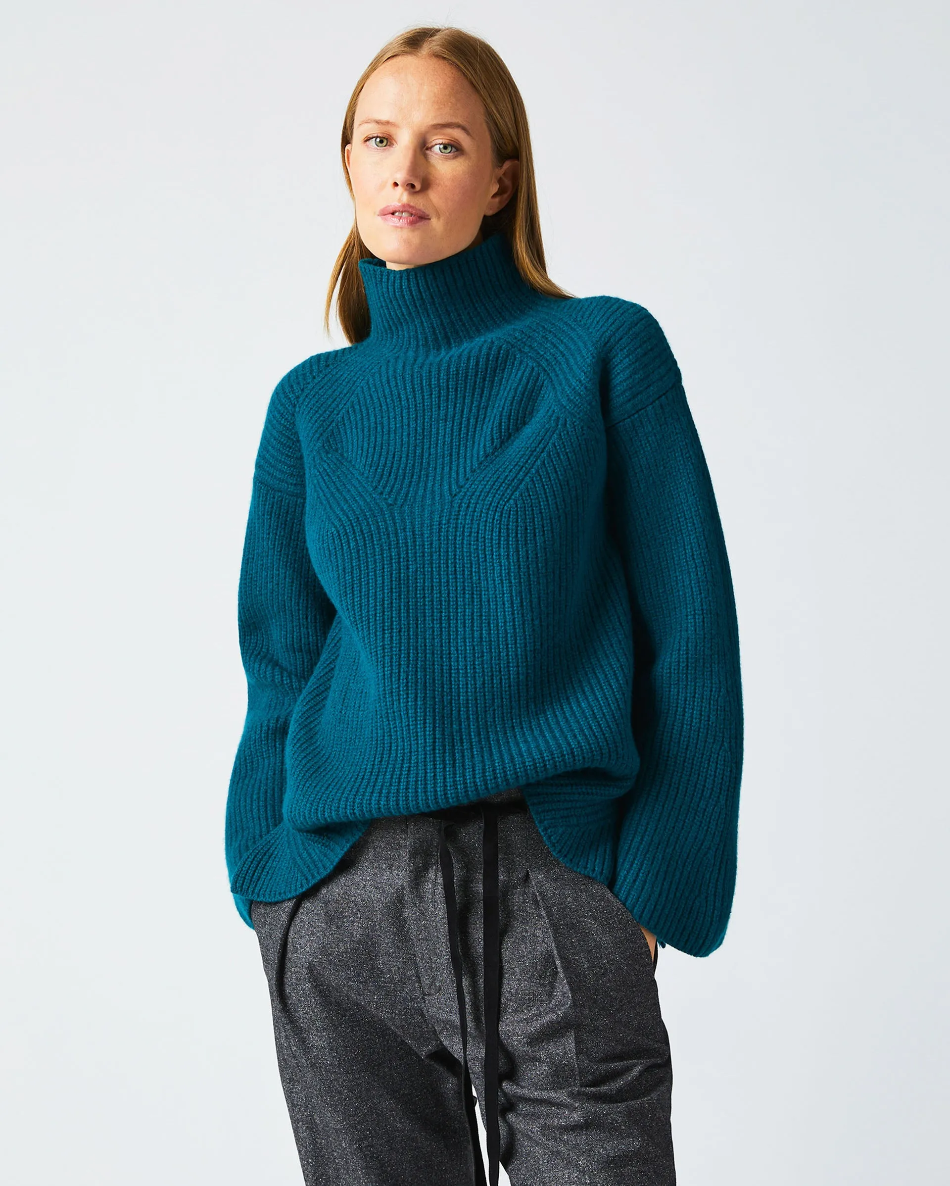 Transfer Rib Funnel Sweater sold by Billy Reid product image thumbnail 3