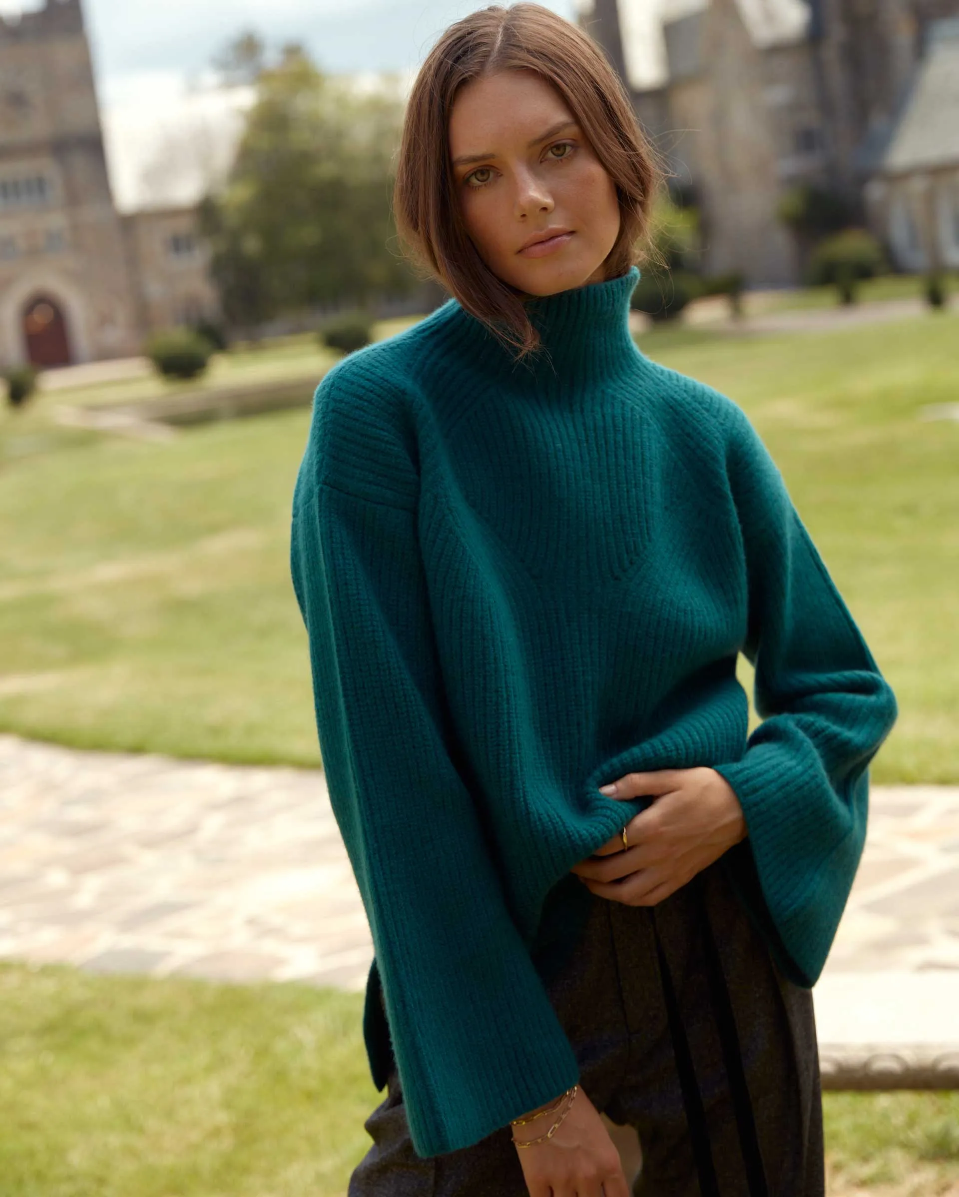 Transfer Rib Funnel Sweater sold by Billy Reid product image thumbnail 2