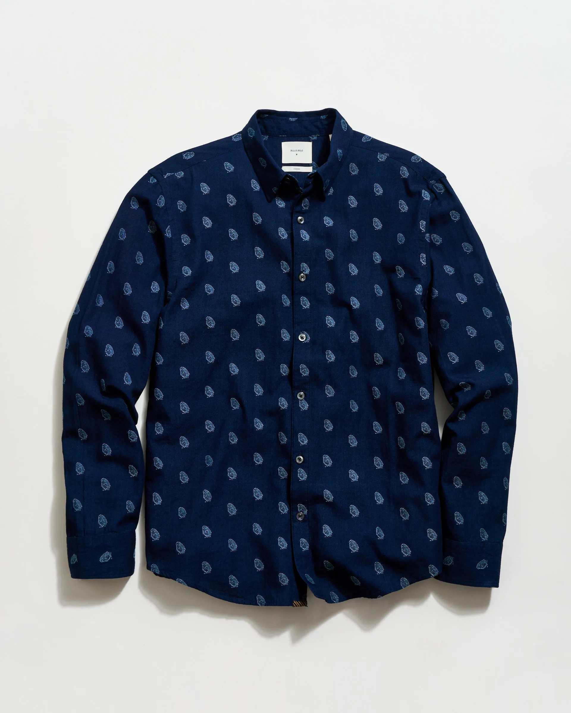 Pelican Paisley Jacquard Wilson Shirt sold by Billy Reid