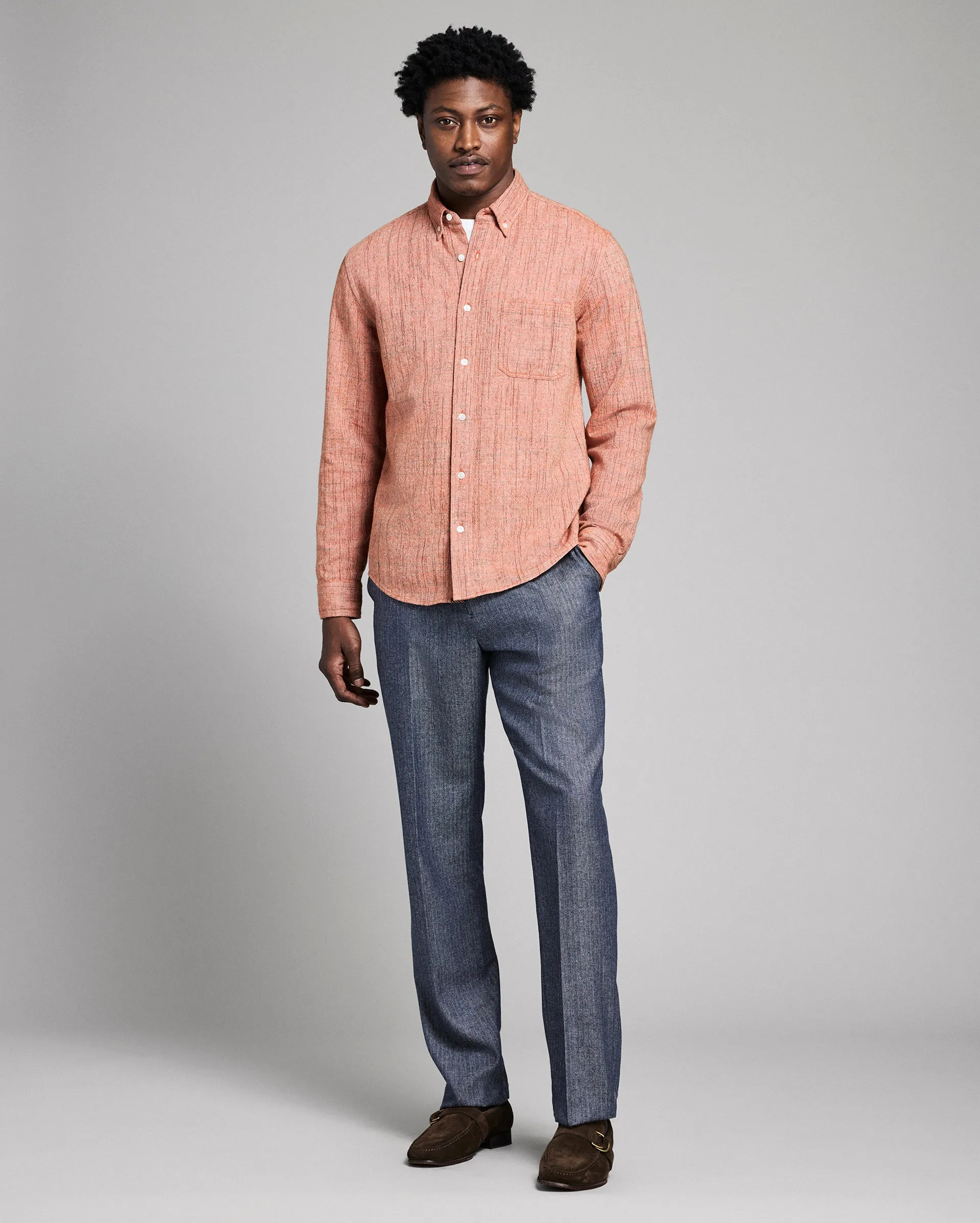 Slub Weave Tuscumbia Shirt Button Down sold by Billy Reid product image thumbnail 2