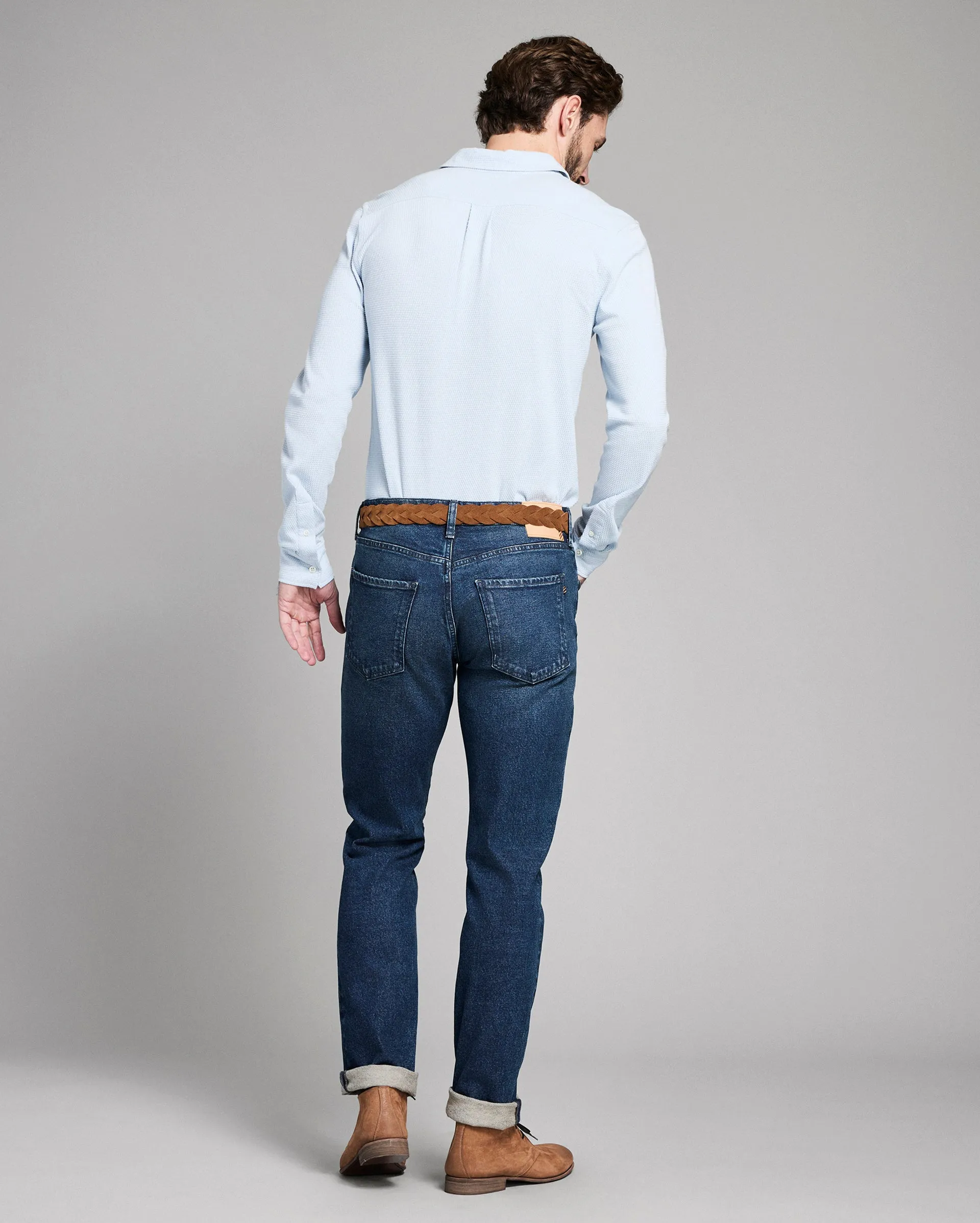 Long Sleeve Textured Yellowhammer Shirt sold by Billy Reid product image thumbnail 4