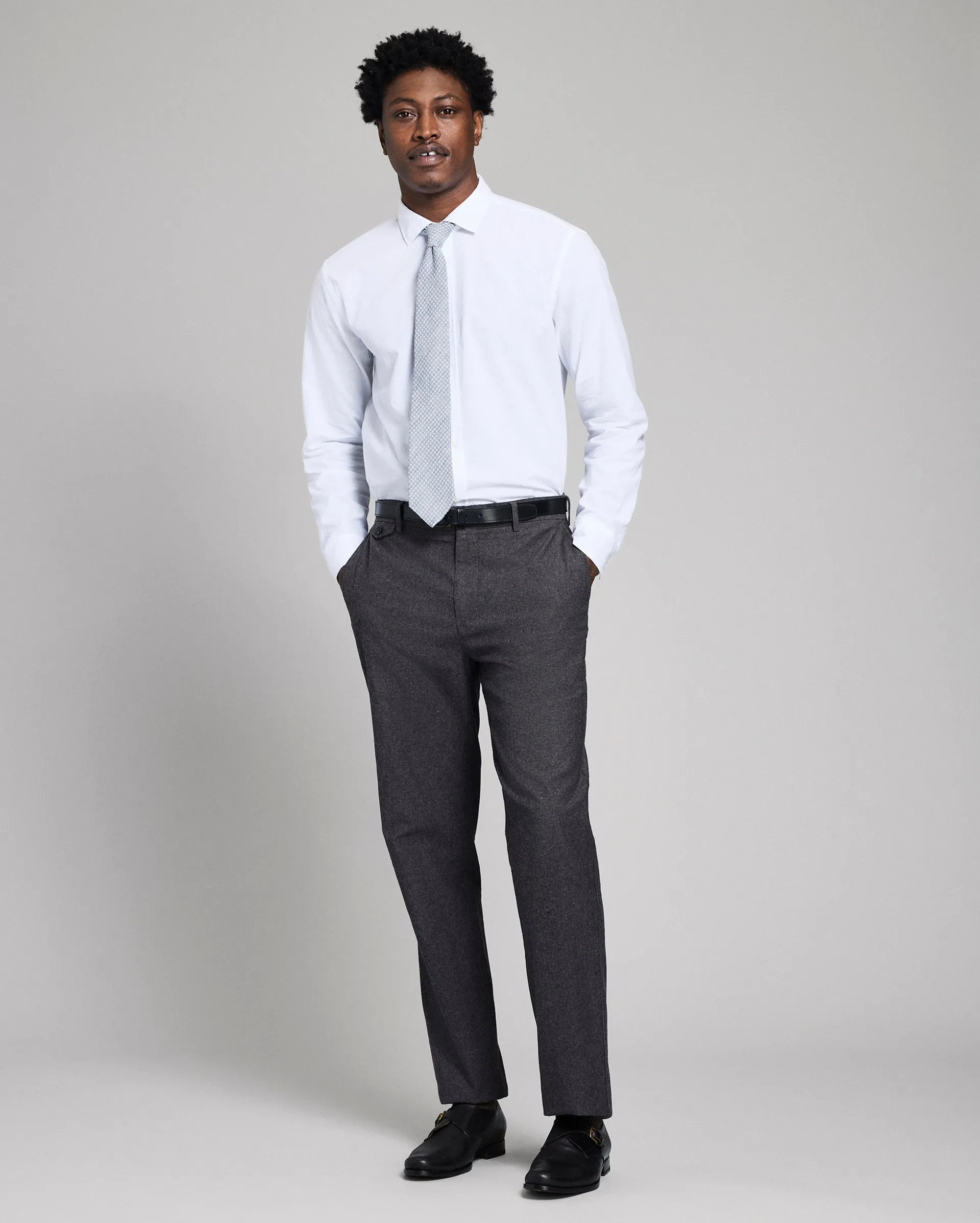 Chambray Flat Front Pant sold by Billy Reid product image thumbnail 2