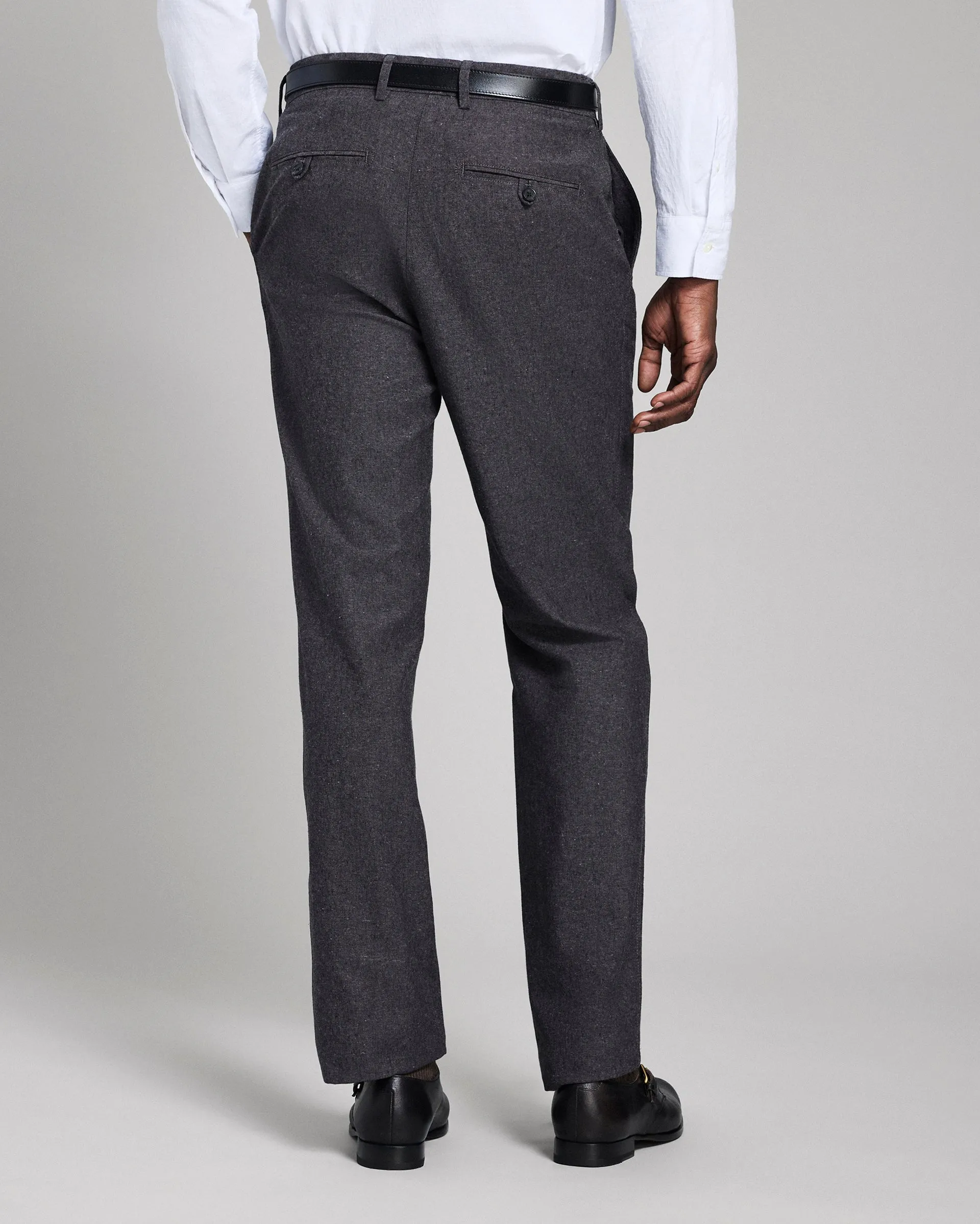 Chambray Flat Front Pant sold by Billy Reid product image thumbnail 4