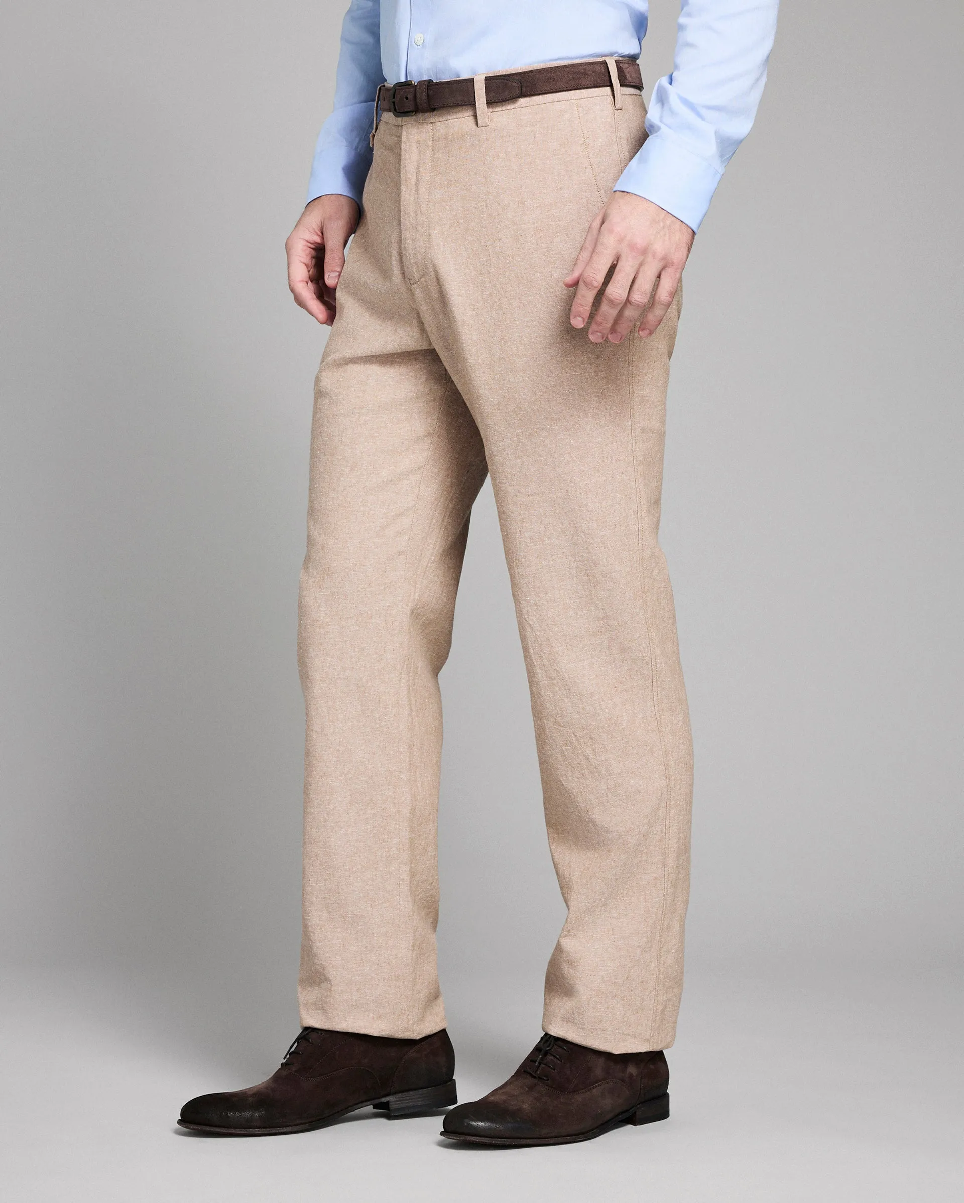 Chambray Flat Front Pant sold by Billy Reid product image thumbnail 3