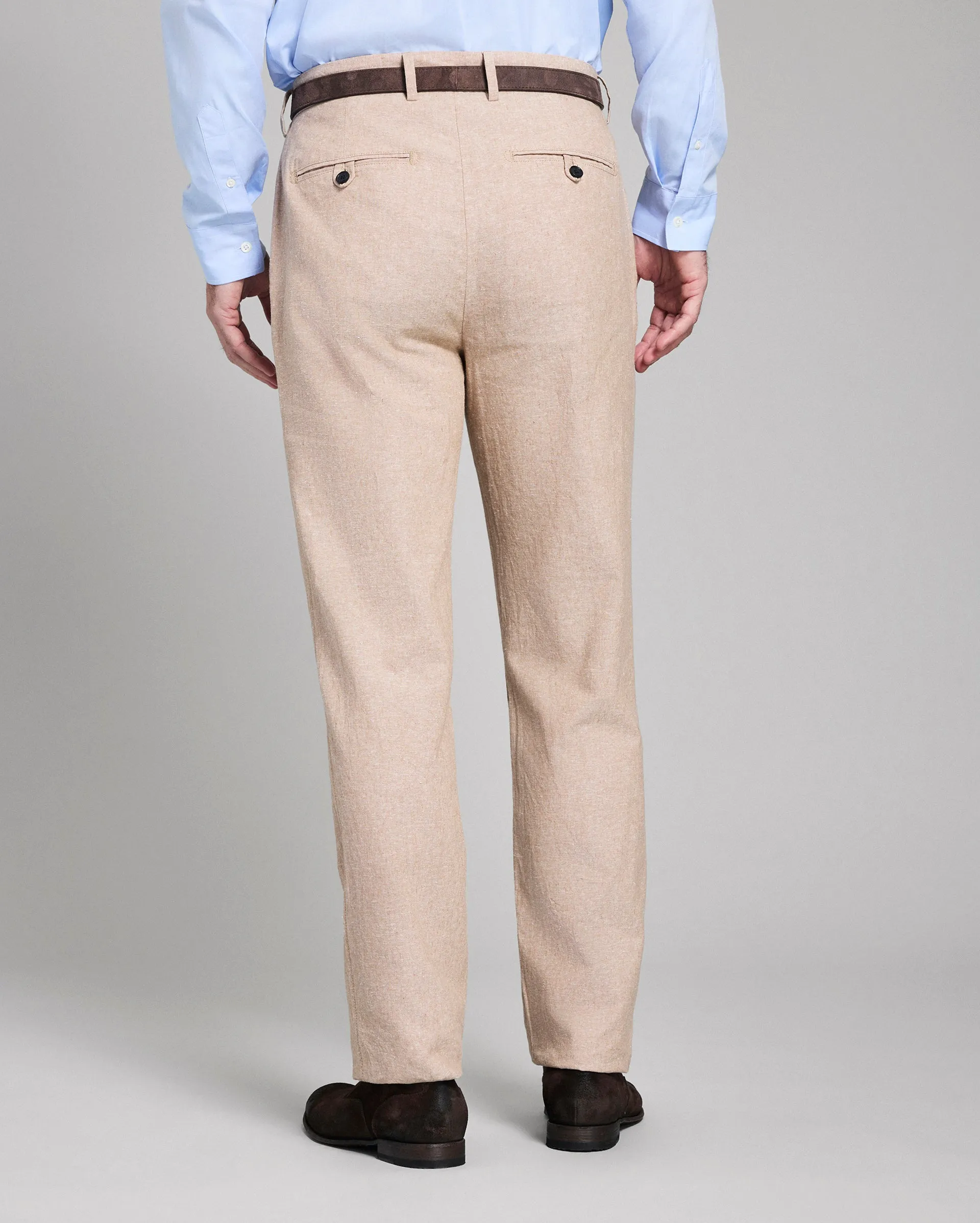 Chambray Flat Front Pant sold by Billy Reid product image thumbnail 4