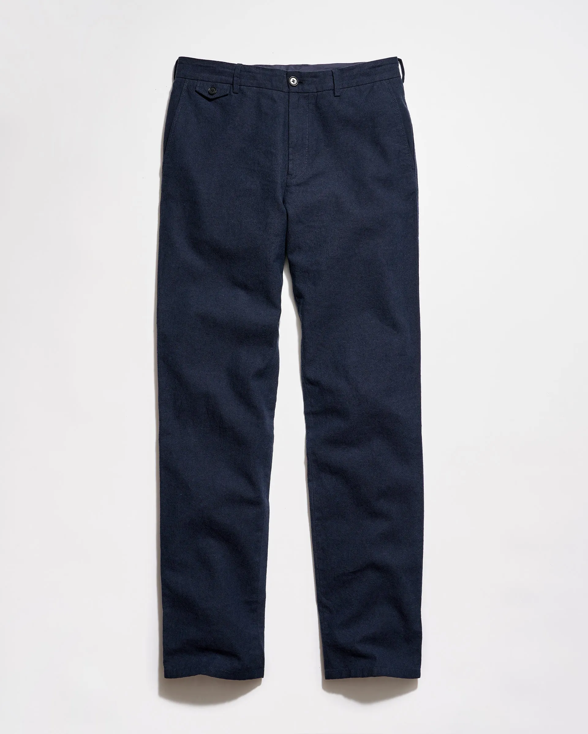 Chambray Flat Front Pant sold by Billy Reid