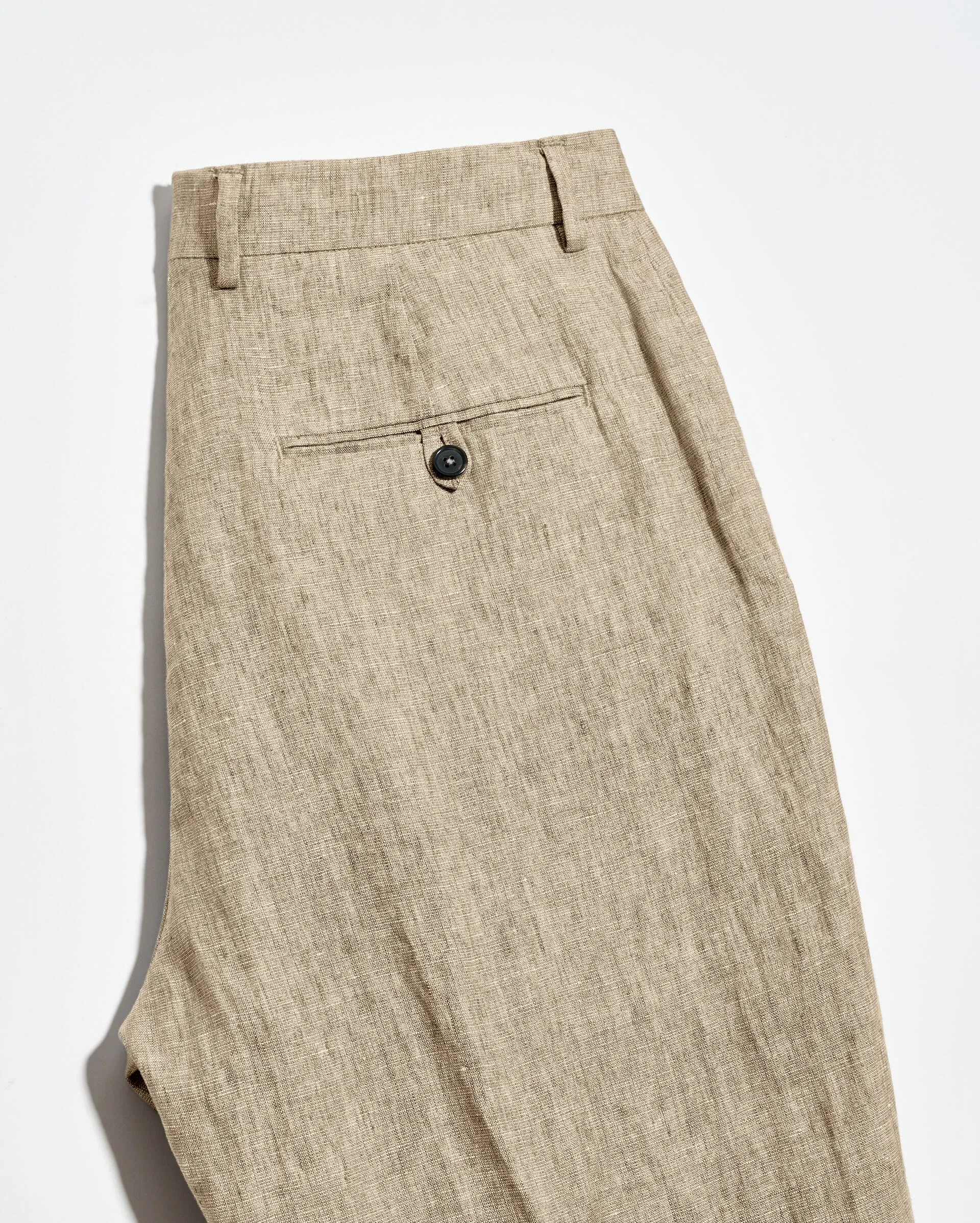Linen Flat Front Trouser sold by Billy Reid product image thumbnail 4
