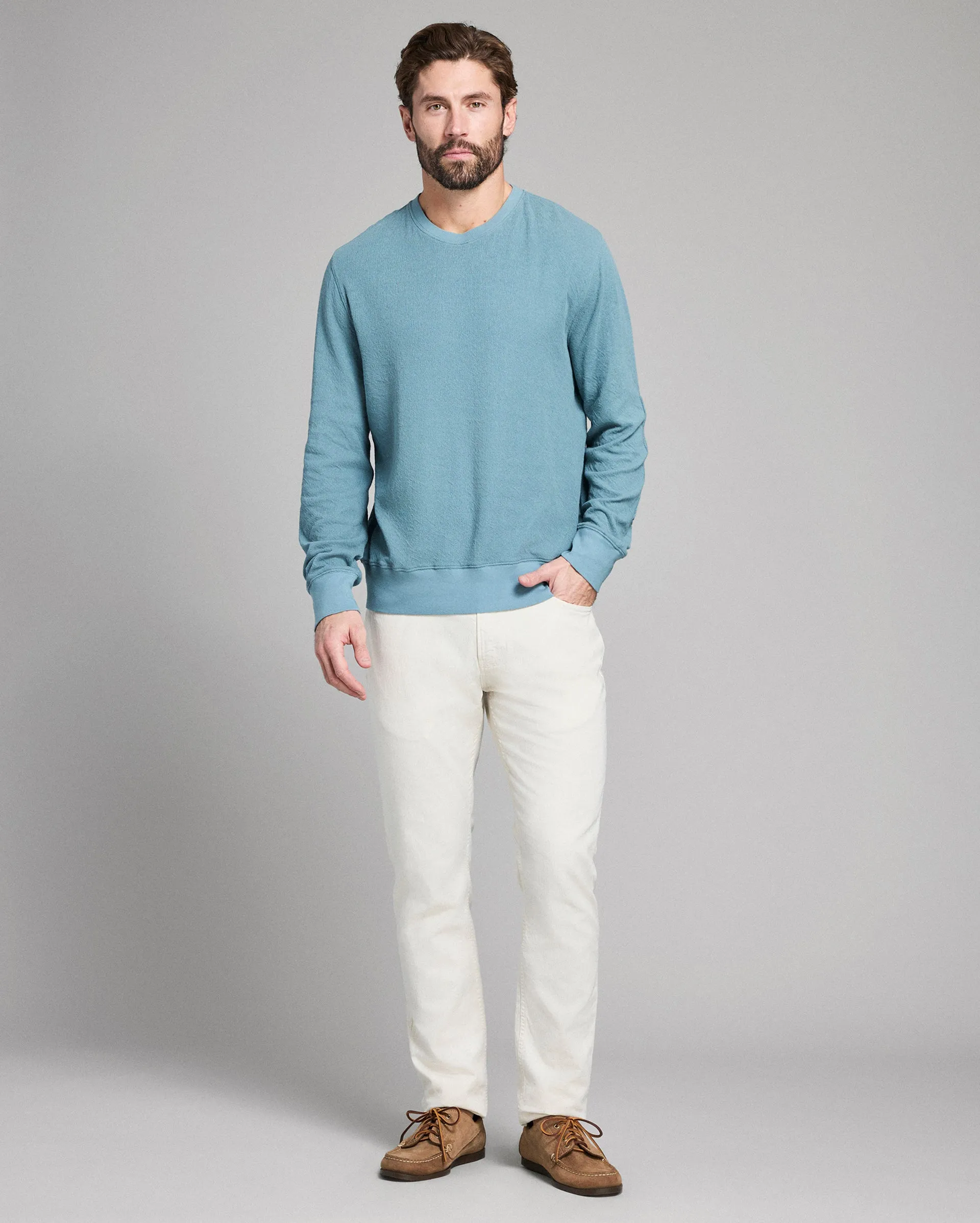 Crinkle Rib Crew sold by Billy Reid product image thumbnail 2