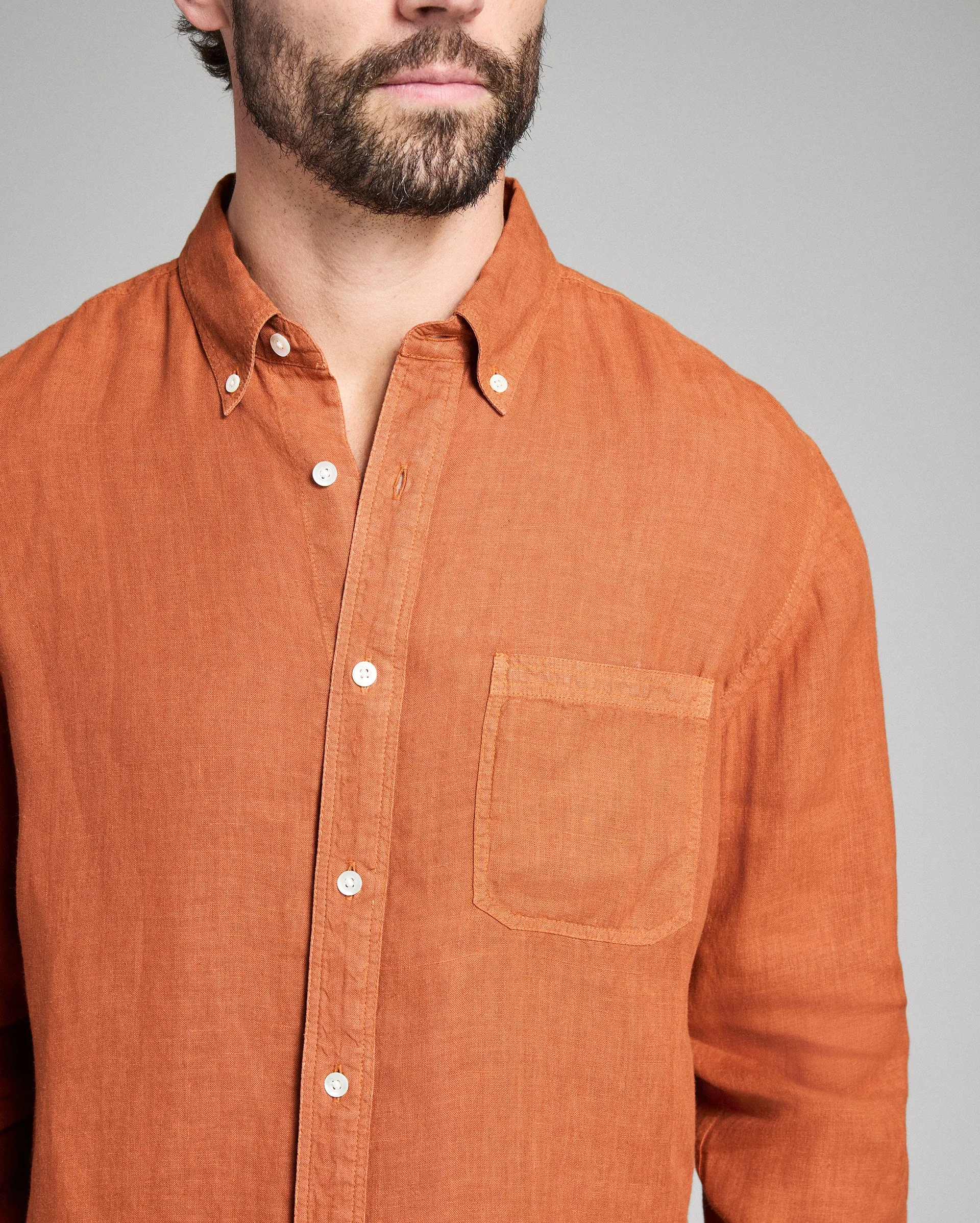 Tuscumbia Linen Shirt Button Down sold by Billy Reid product image thumbnail 4