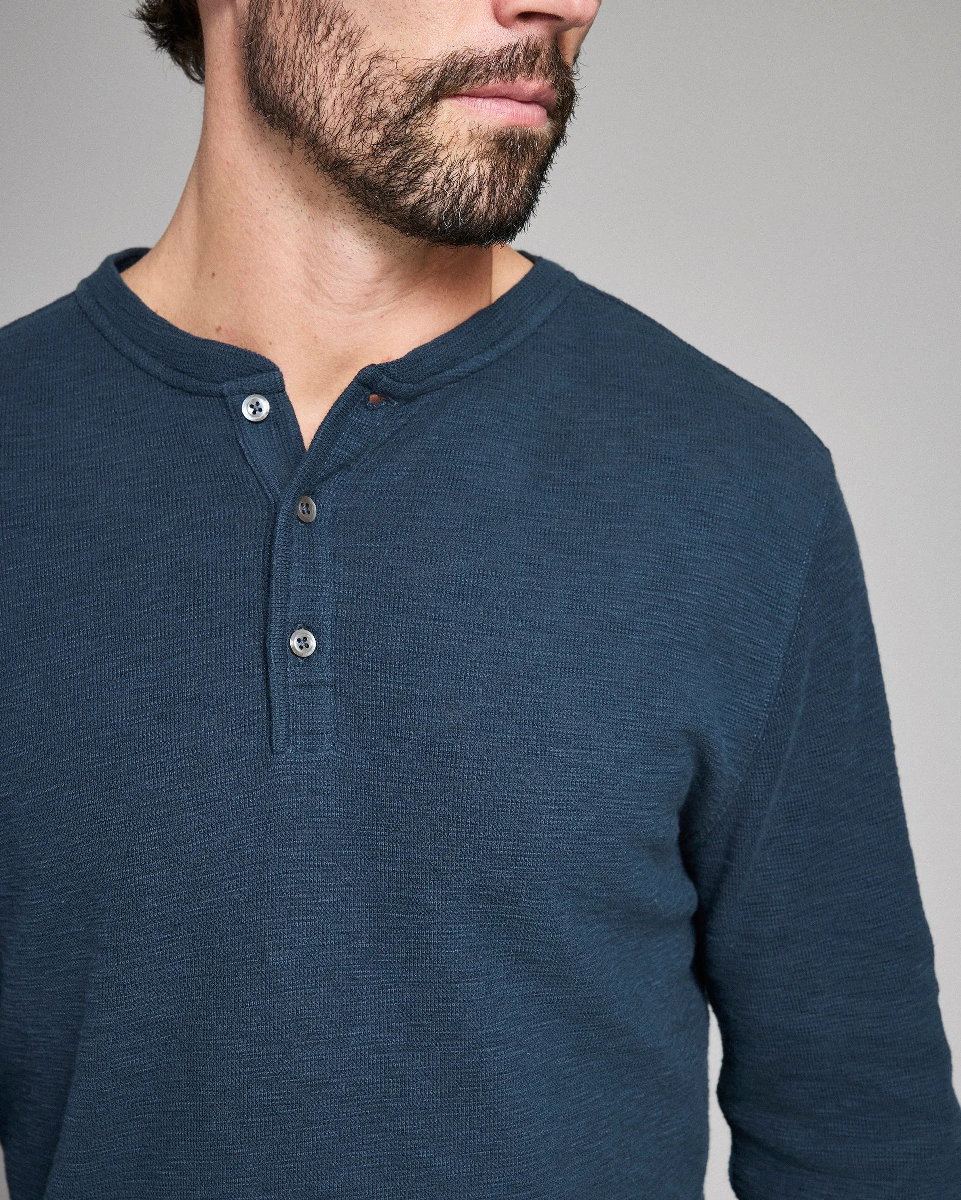 Slub Tuck Henley sold by Billy Reid product image thumbnail 5