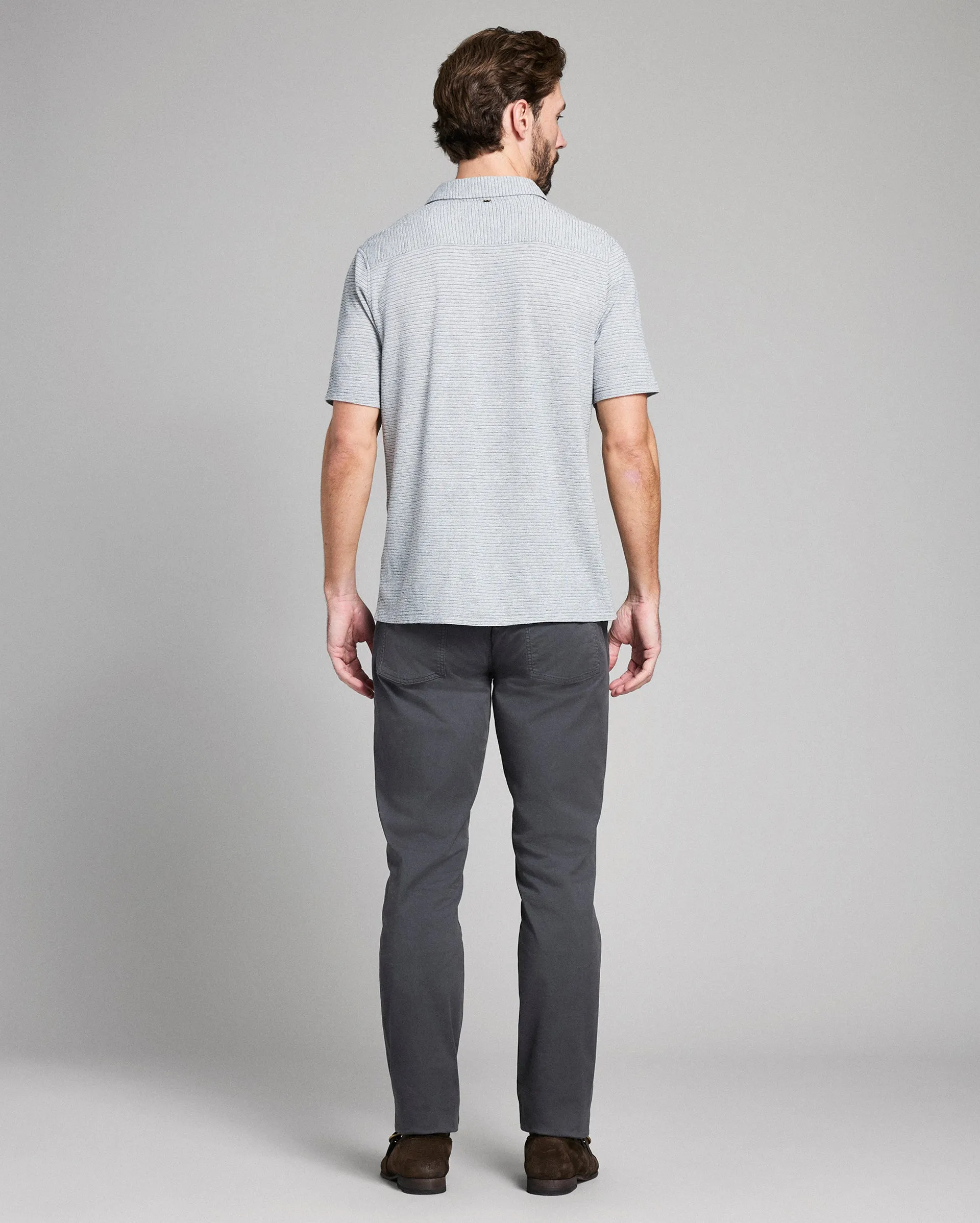 Short Sleeve Textured Treme Knit Shirt sold by Billy Reid product image thumbnail 4