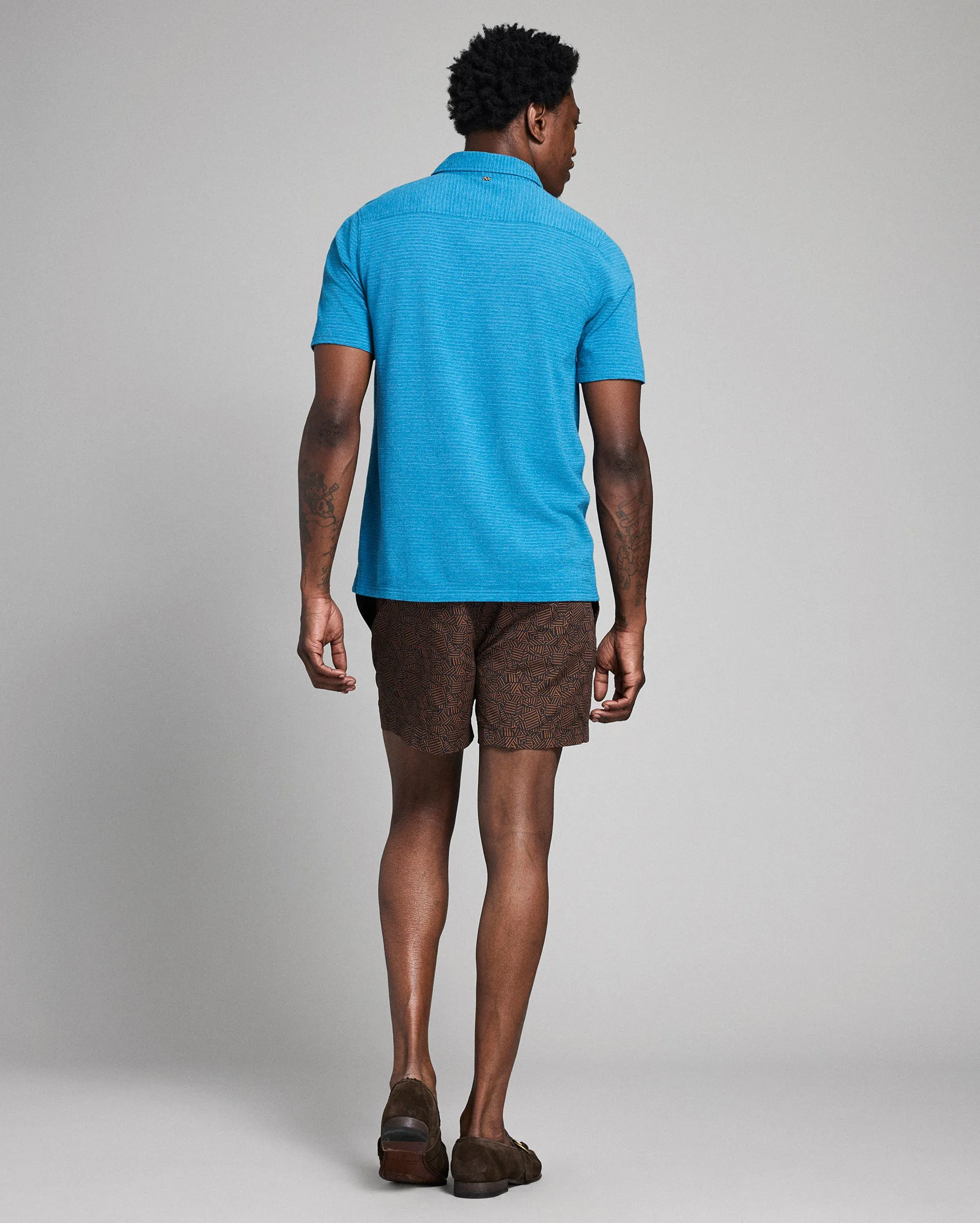 Short Sleeve Textured Treme Knit Shirt sold by Billy Reid product image thumbnail 4