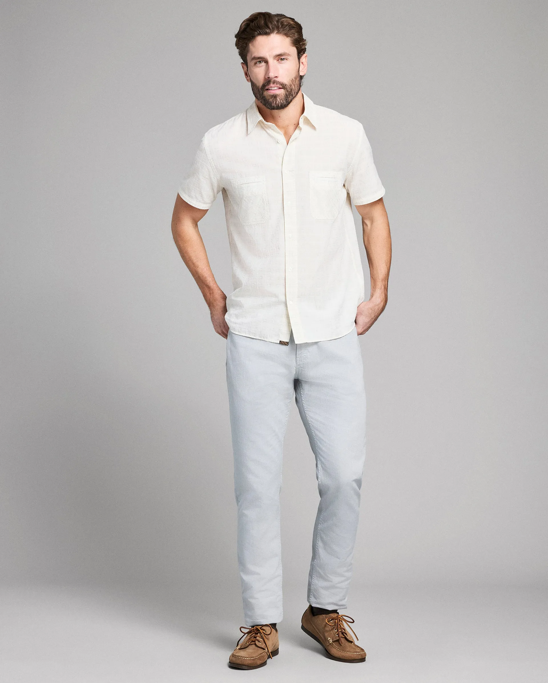 Short Sleeve Corded Plaid Donelson Shirt sold by Billy Reid product image thumbnail 2