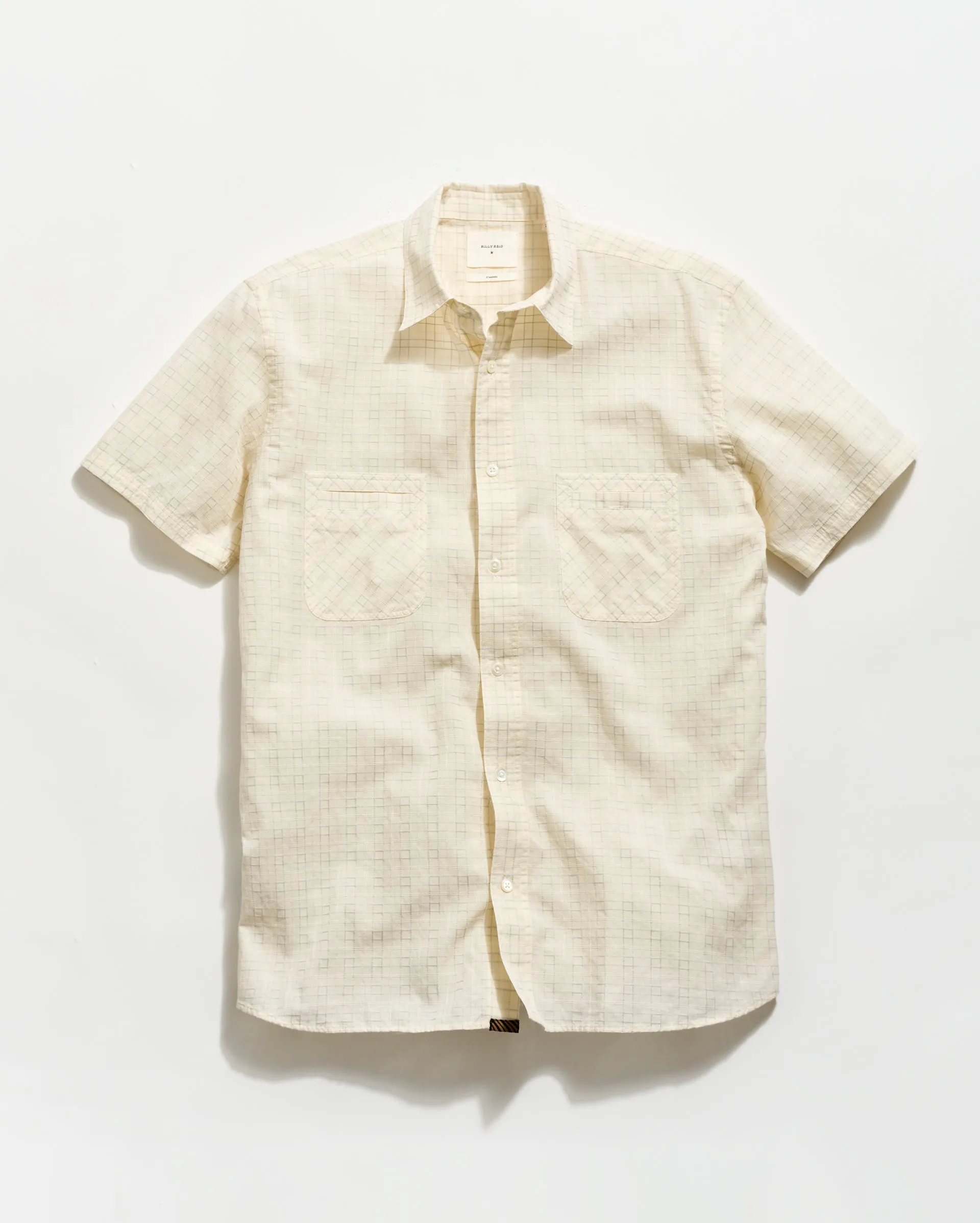 Short Sleeve Corded Plaid Donelson Shirt sold by Billy Reid