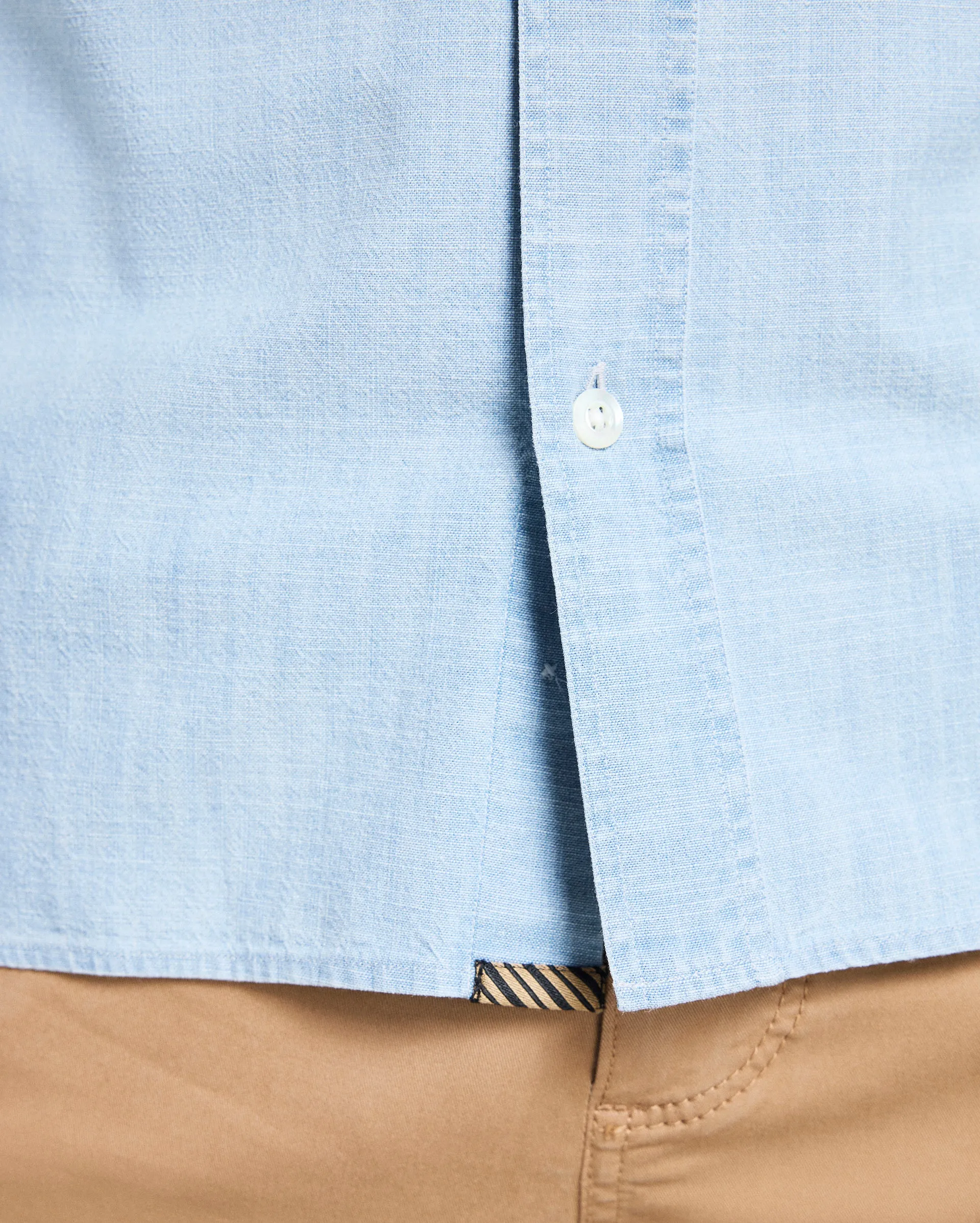 Short Sleeve Chambray Donelson Shirt sold by Billy Reid product image thumbnail 5